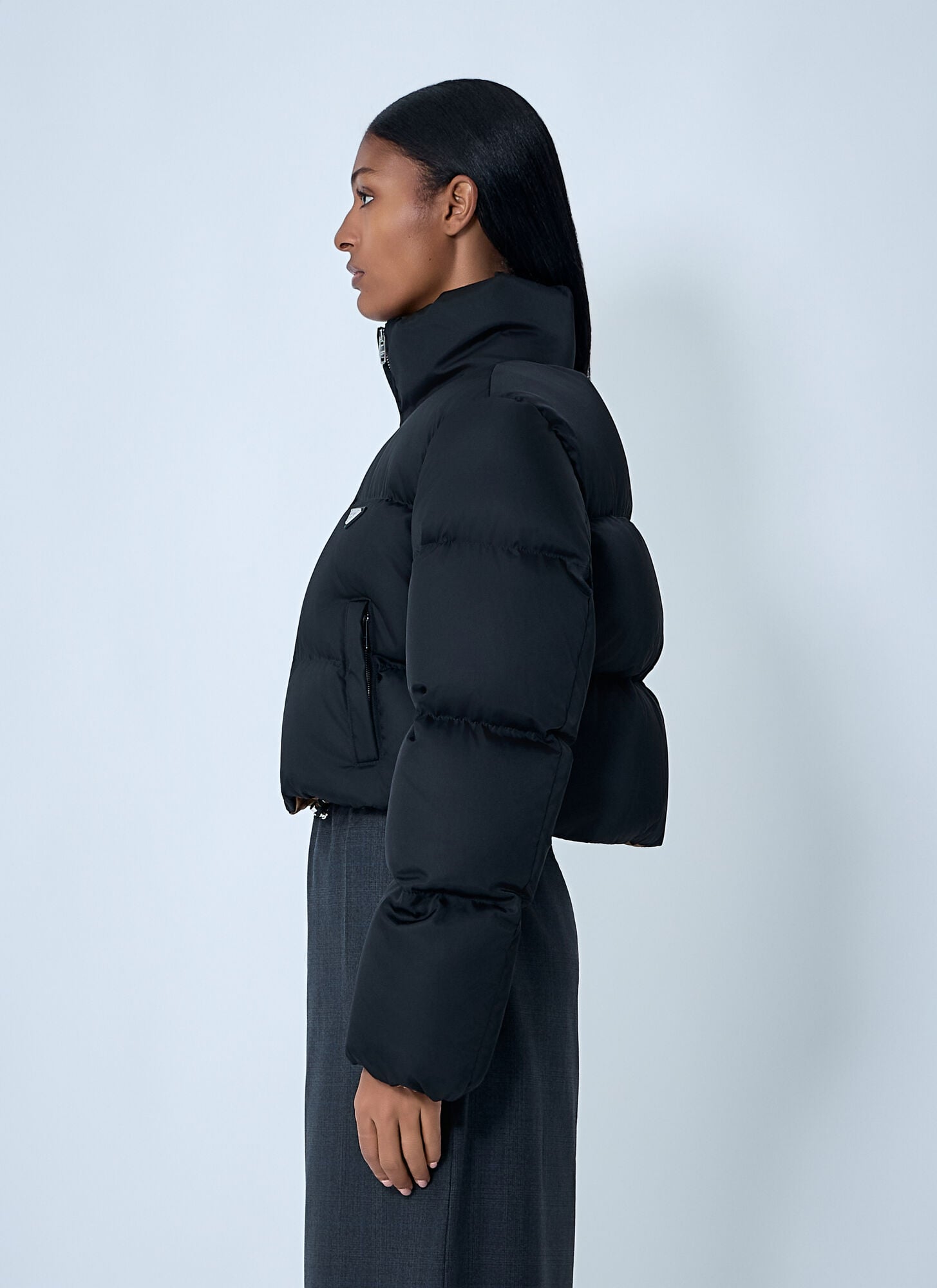  Prada Prada Short Re-nylon Down Jacket - Frau Jacken Black It - 38 