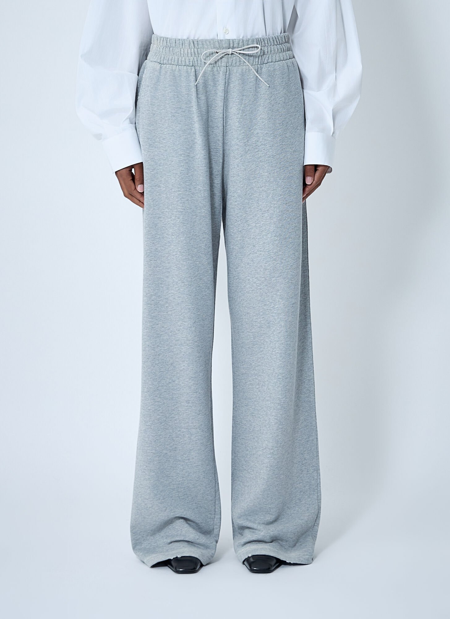 Prada Cotton Track Pants In Gray