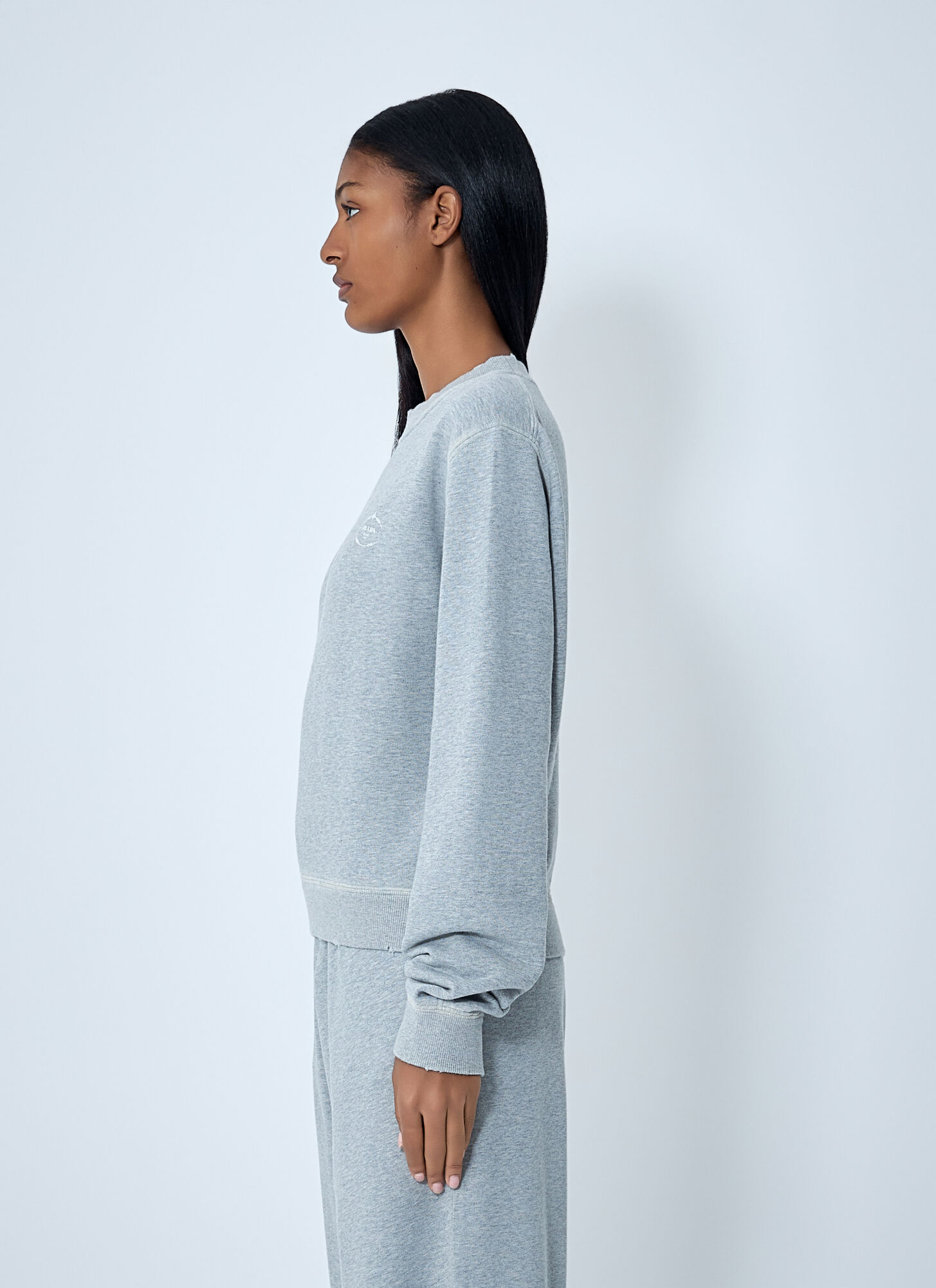  Prada Prada Cotton Sweatshirt - Frau Sweatshirts Grey Xs 