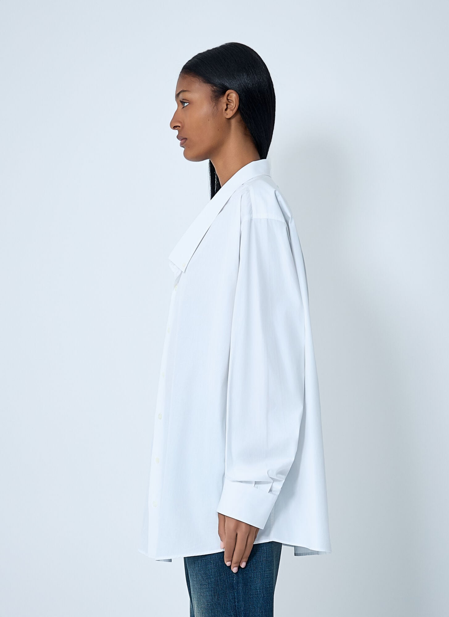  Prada Prada Poplin Shirt - Frau Hemden White It - 40 