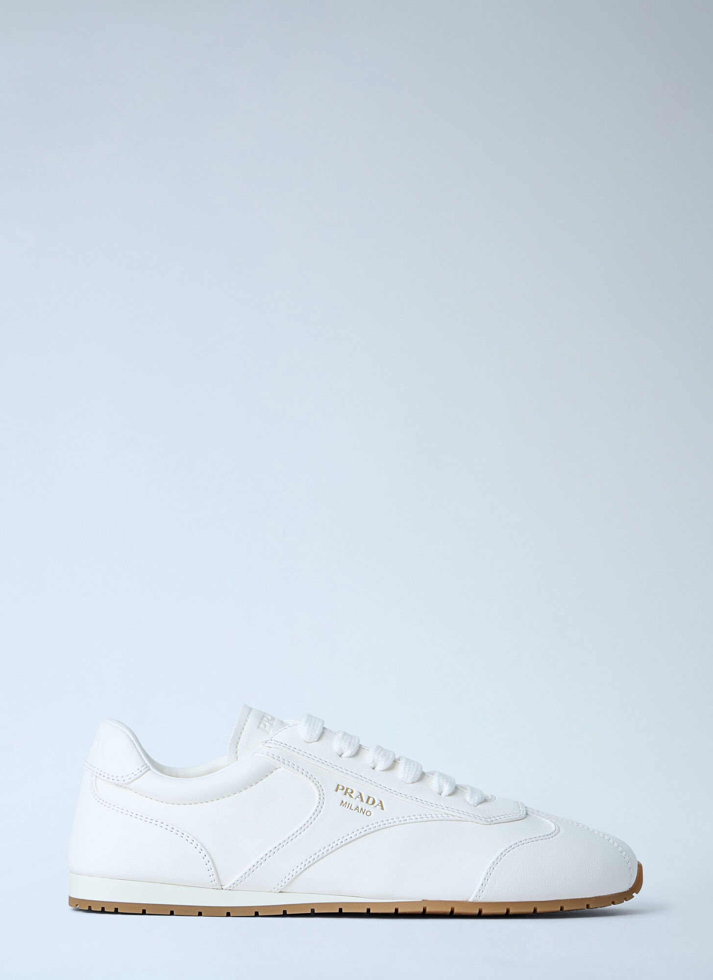 Prada Women's White Nappa Leather Sneakers - Woman Sneakers Eu - 38