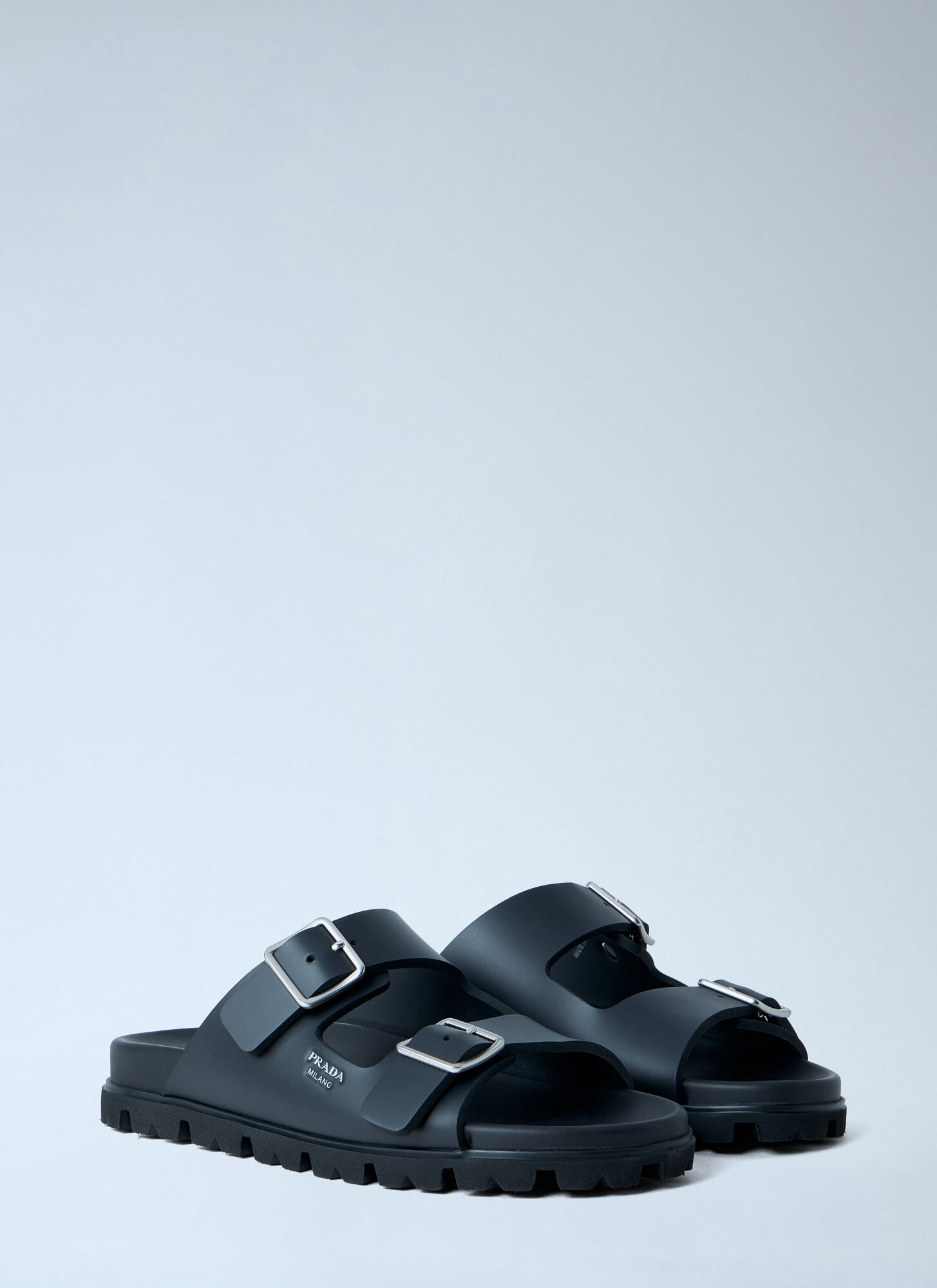  Prada Prada Rubber Slides - Frau Slides Black Eu - 37 