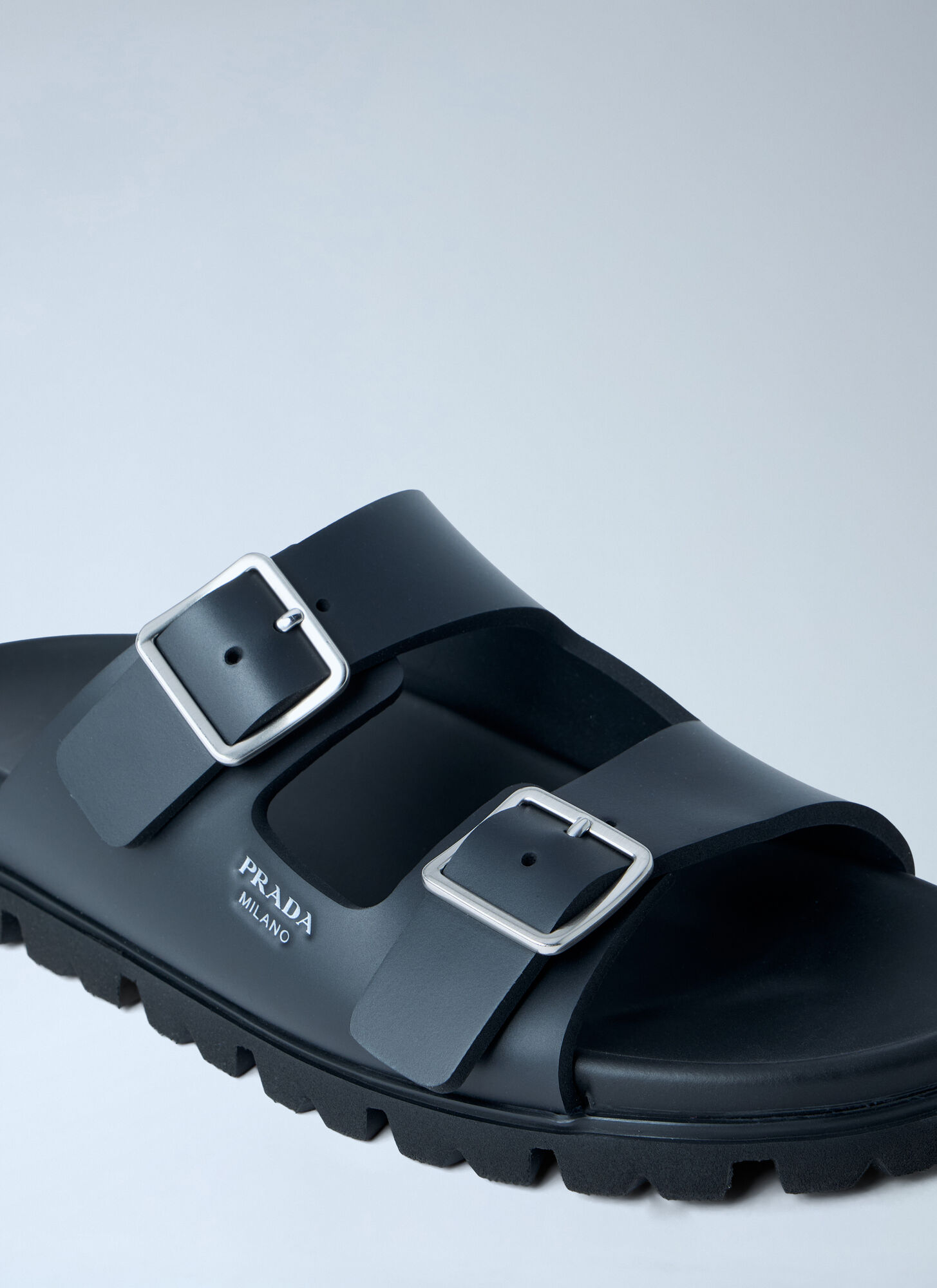 Prada Prada Rubber Slides - Frau Slides Black Eu - 37 