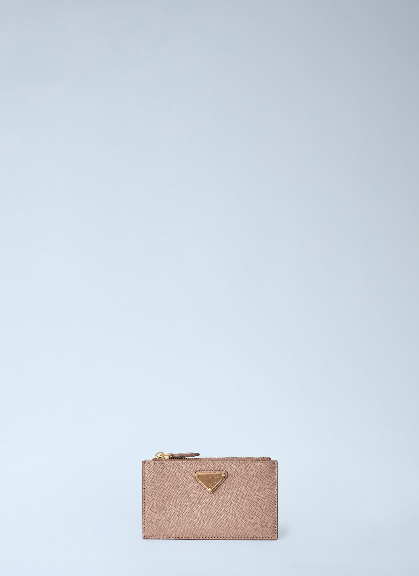 Prada Women's Pink Saffiano Card Holder - Woman Wallets & Cardholders One Size