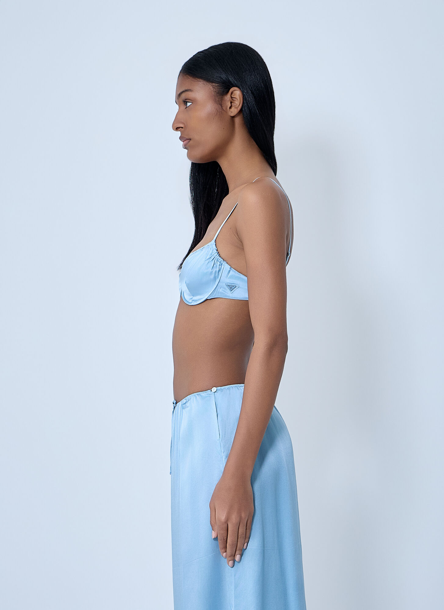  Prada Prada Silk Bralette - Frau Unterwäsche Grey It - 2 