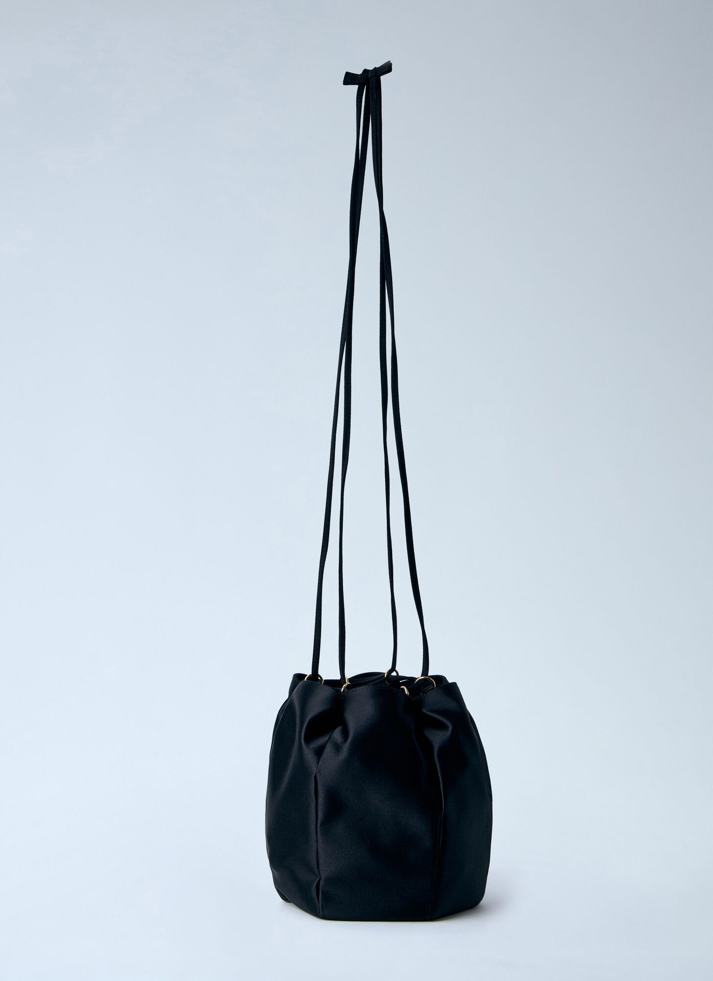  Prada Prada Satin Mini Bucket Bag - Frau Handtaschen Black One Size 