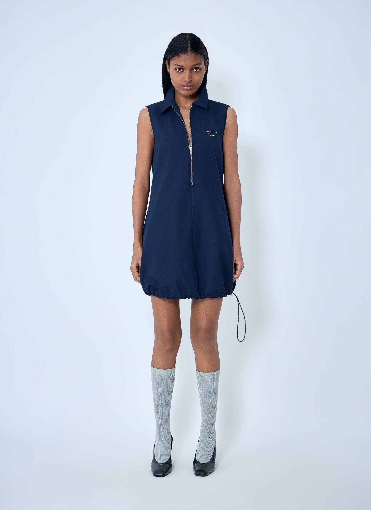  Prada Prada Logo Motif Cargo Dress - Frau Kleider Blue It - 40 