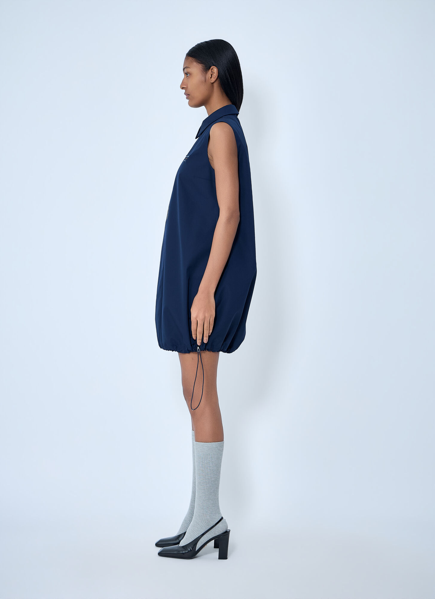  Prada Prada Logo Motif Cargo Dress - Frau Kleider Blue It - 40 