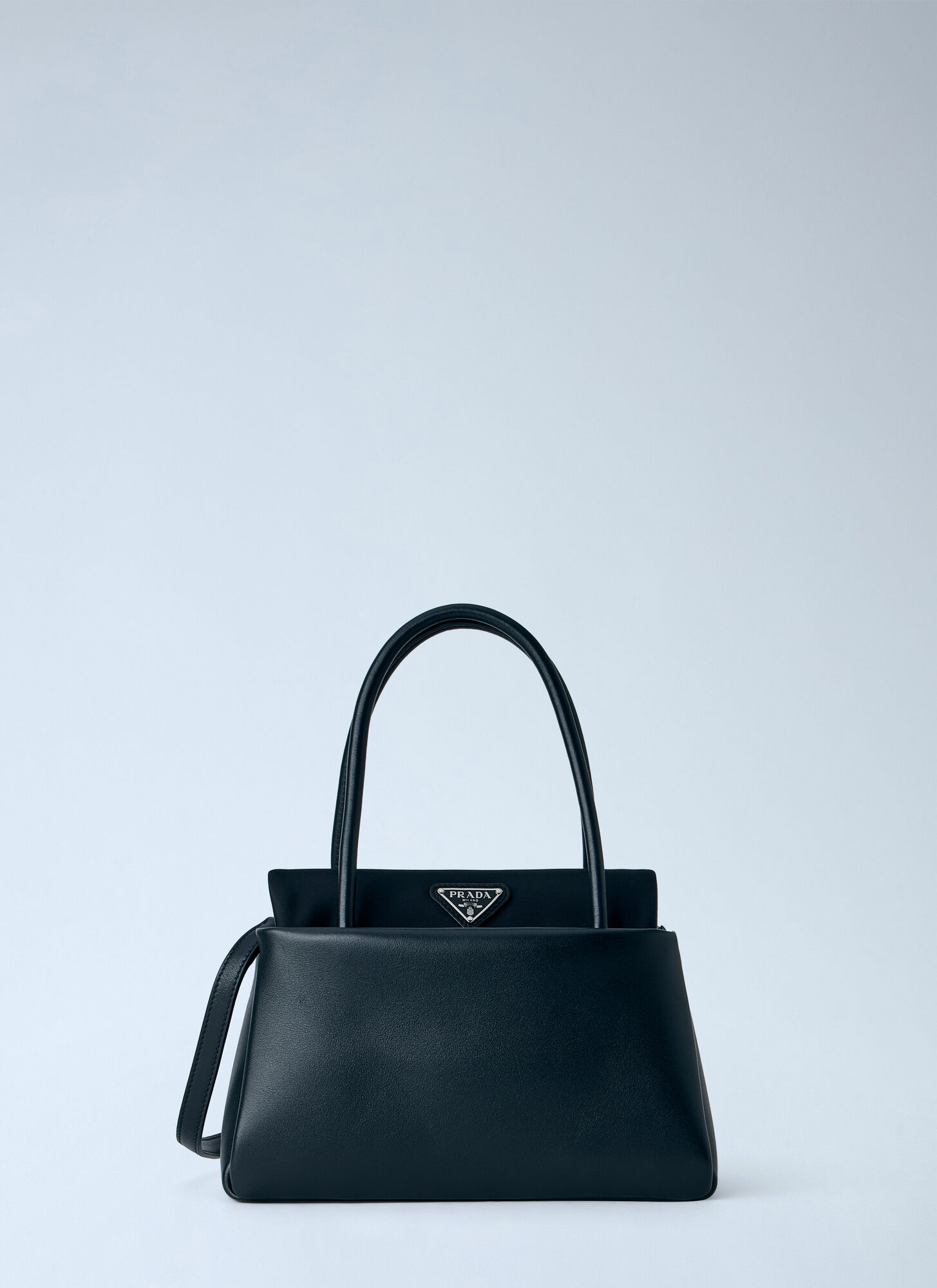 Prada Passage Small Handbag With Re-Nylon Flap - Woman Handbags Black One Size