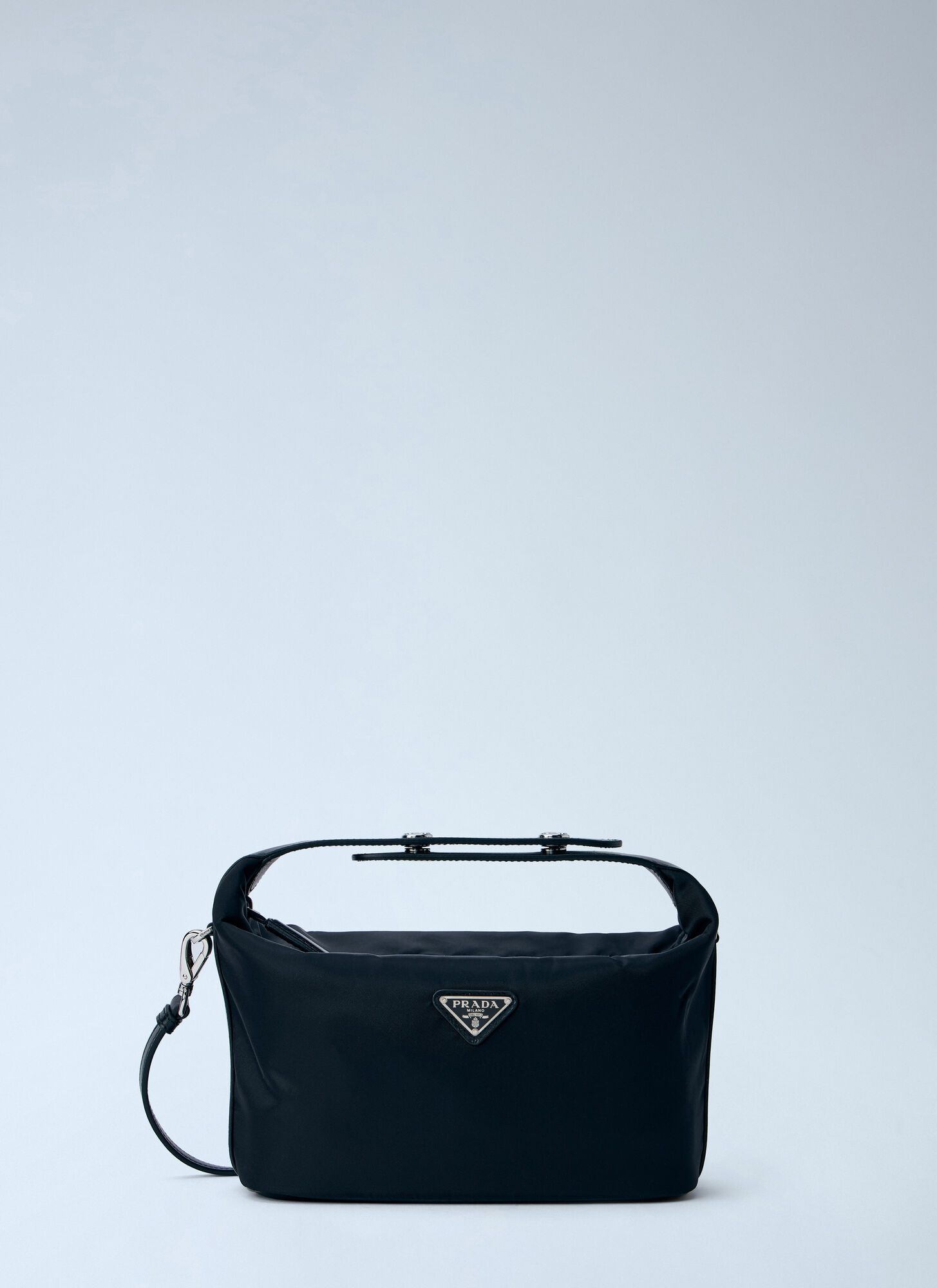 Prada Black Cherie Re-Nylon & Leather Mini Bag - Image 3