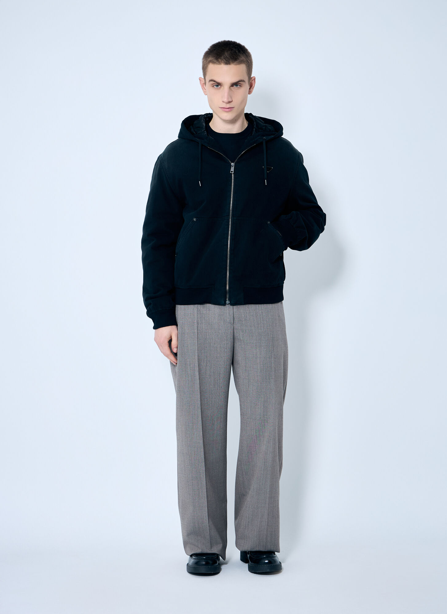 Prada Prada Belted Tailored Wool-blend Pants -  Hosen Beige It - 40 