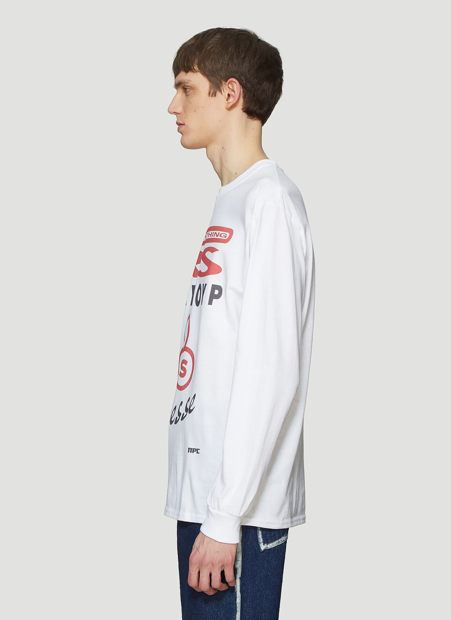 Pressure Pressure Logo Motif T-shirt -  T-shirts #ffffff M 