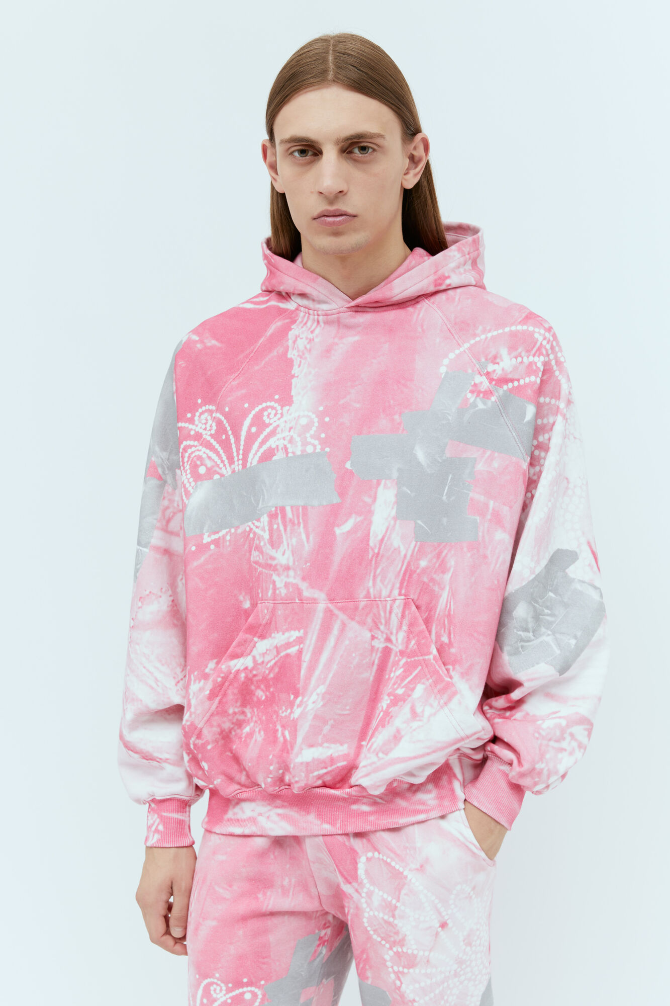 Praying Unisex Rosa Garbage Hooded Sweatshirt - Sweatshirts Xl