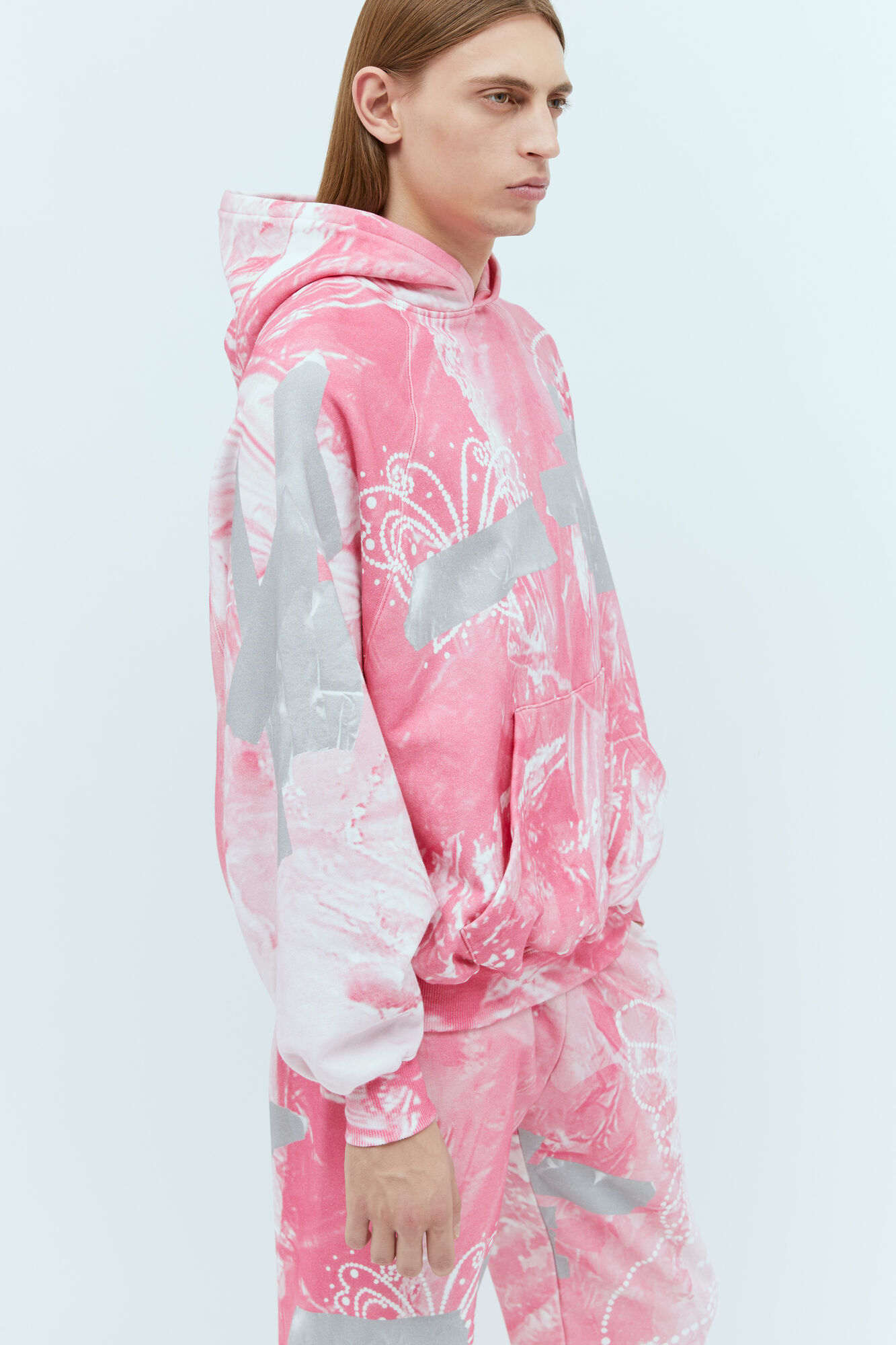  Praying Praying Garbage Hooded Sweatshirt -  Sweatshirts Pink Xl 