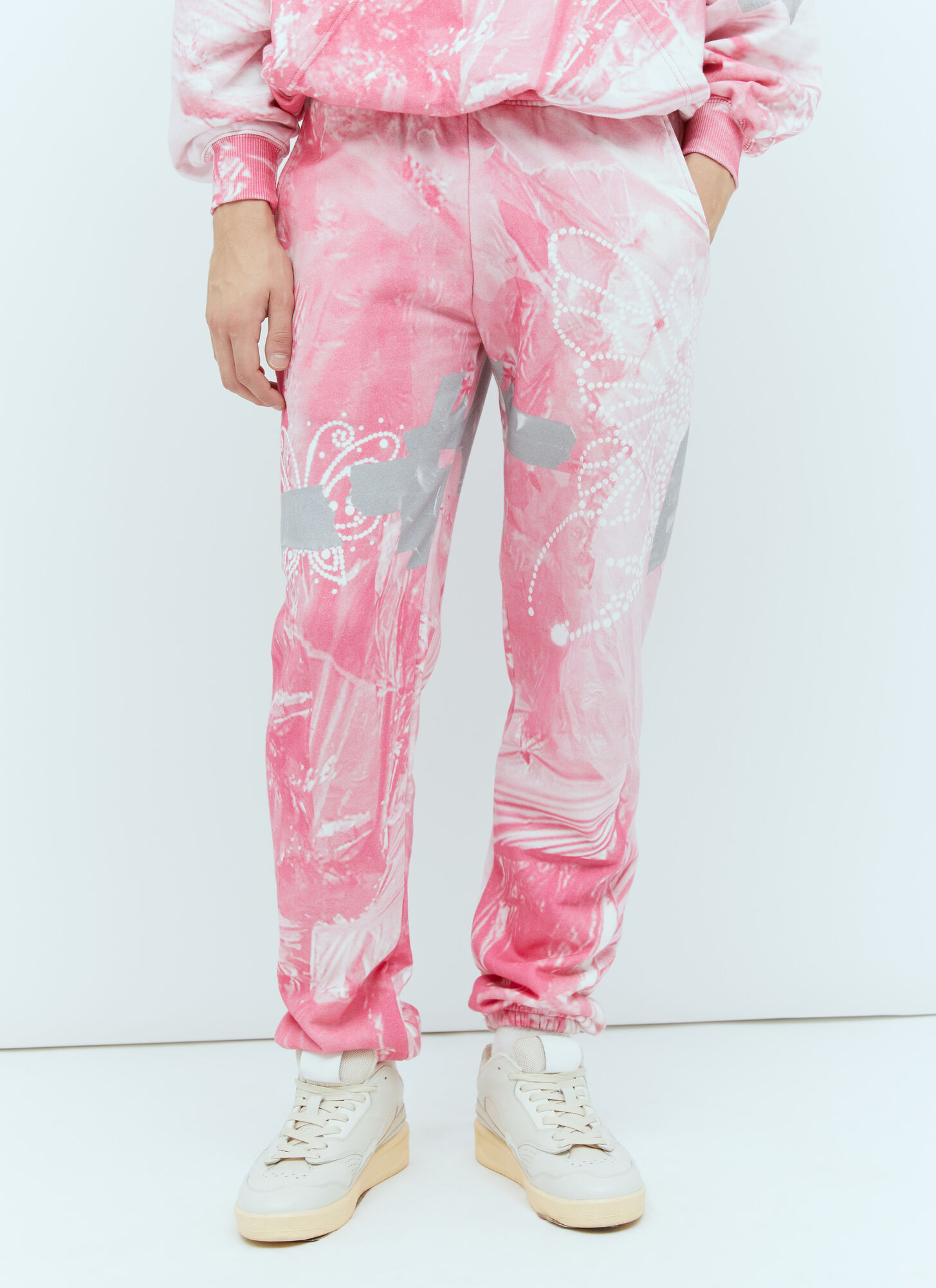Praying Garbage Track Pants - Trainingshosen Pink S - Immagine 1