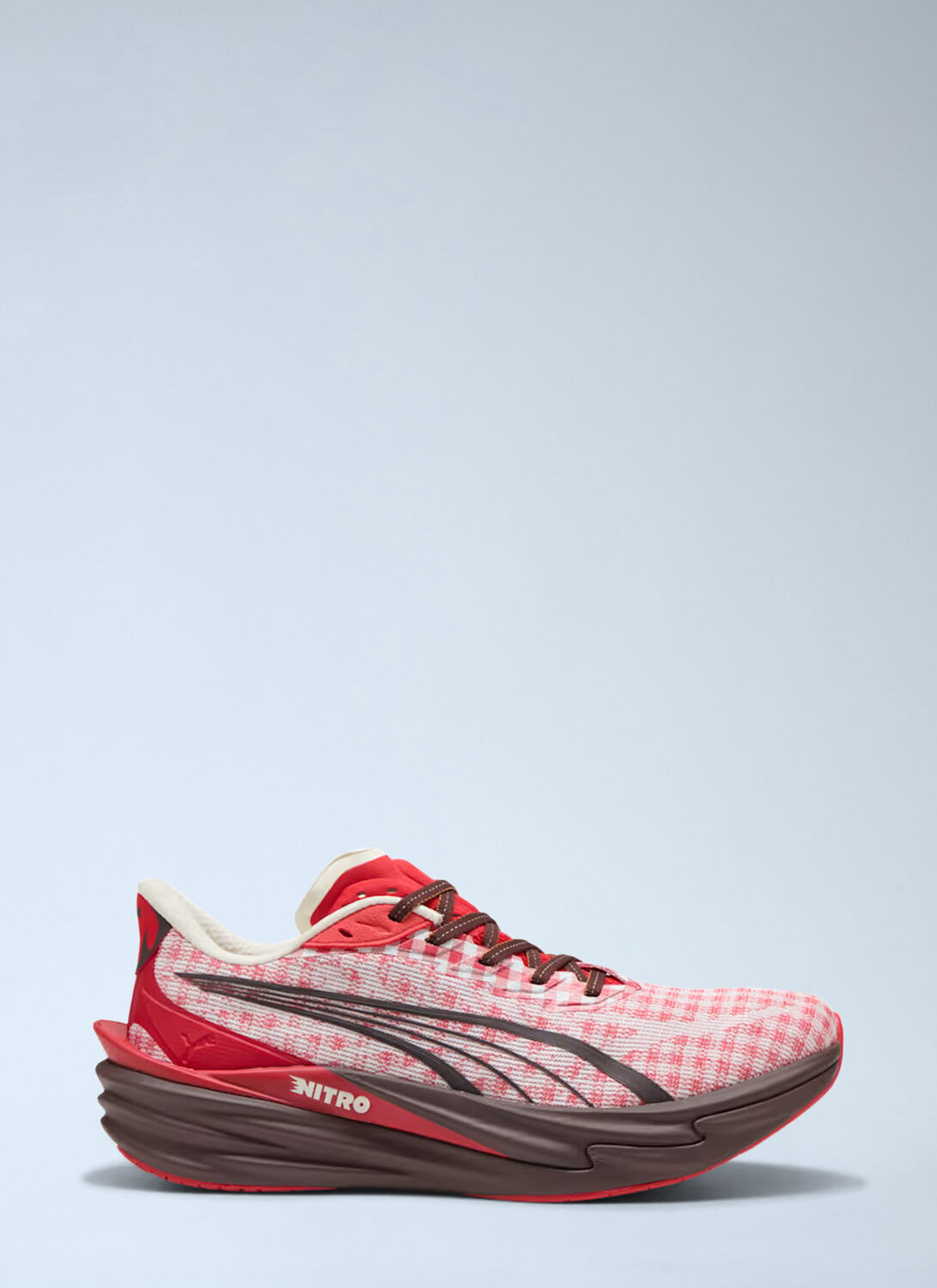 Puma Deviate Nitro 4 Check Sneakers - Man Sneakers Red Uk - 10