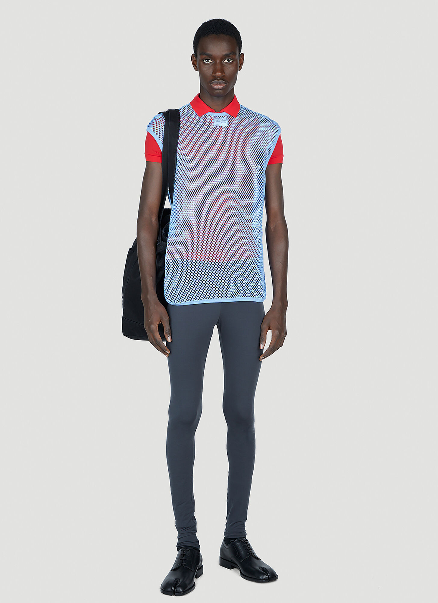  Raf Simons Raf Simons Stocking Polo Top - Mann Polo Shirts Red S 