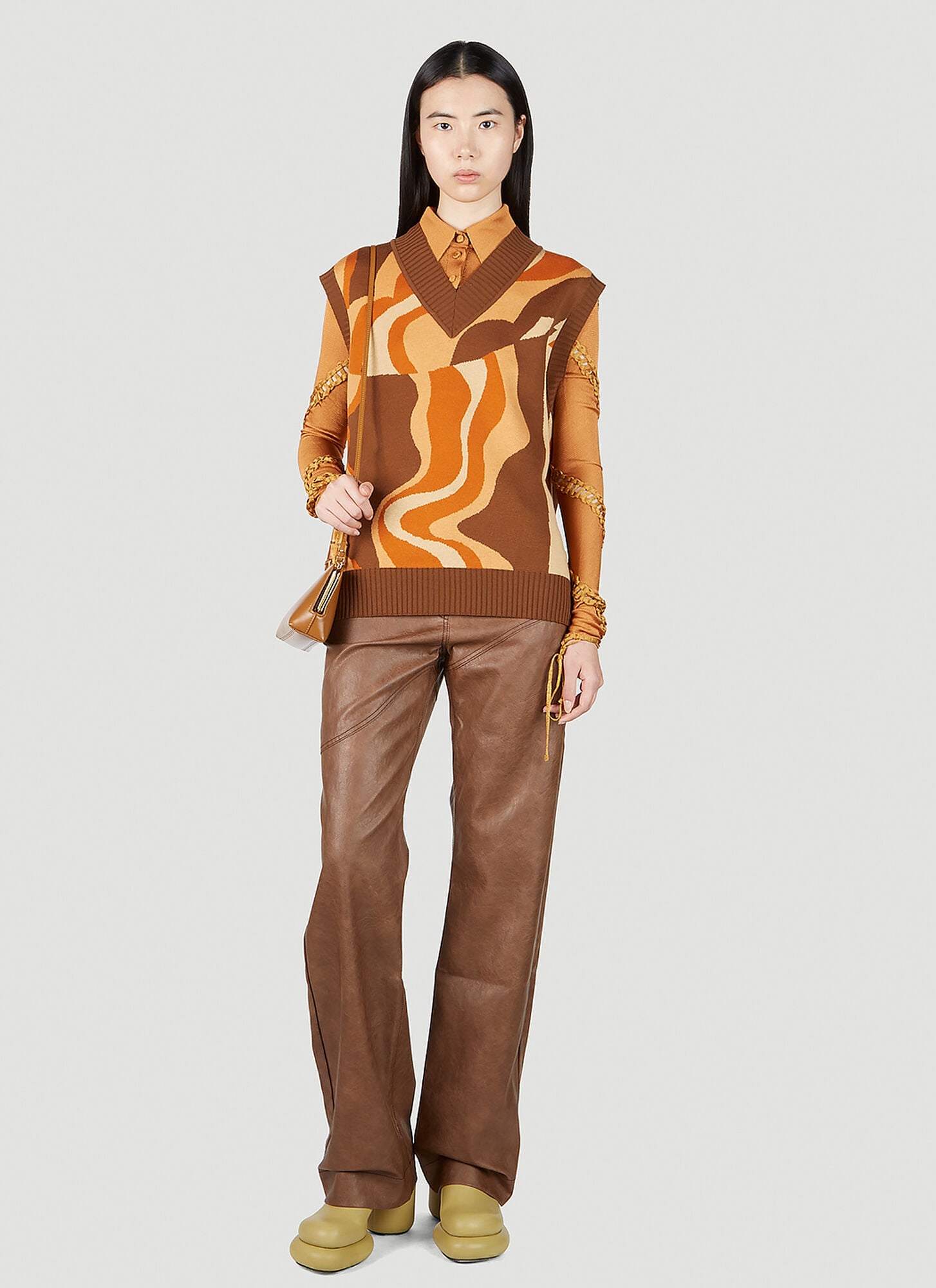  Rejina Pyo Rejina Pyo Frida Sleeveless Sweater - Frau Strick Brown S 