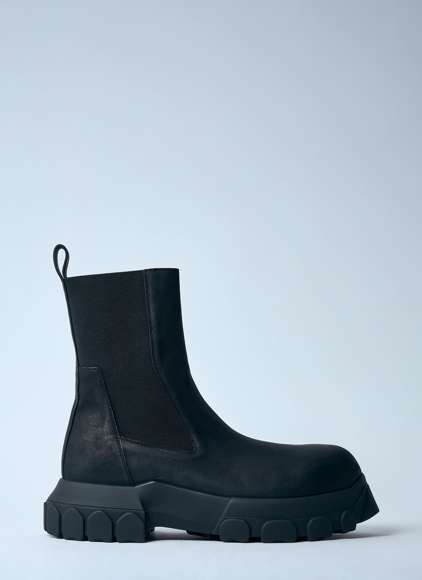 Rick Owens Beatle Bozo Tractor Boots In Black