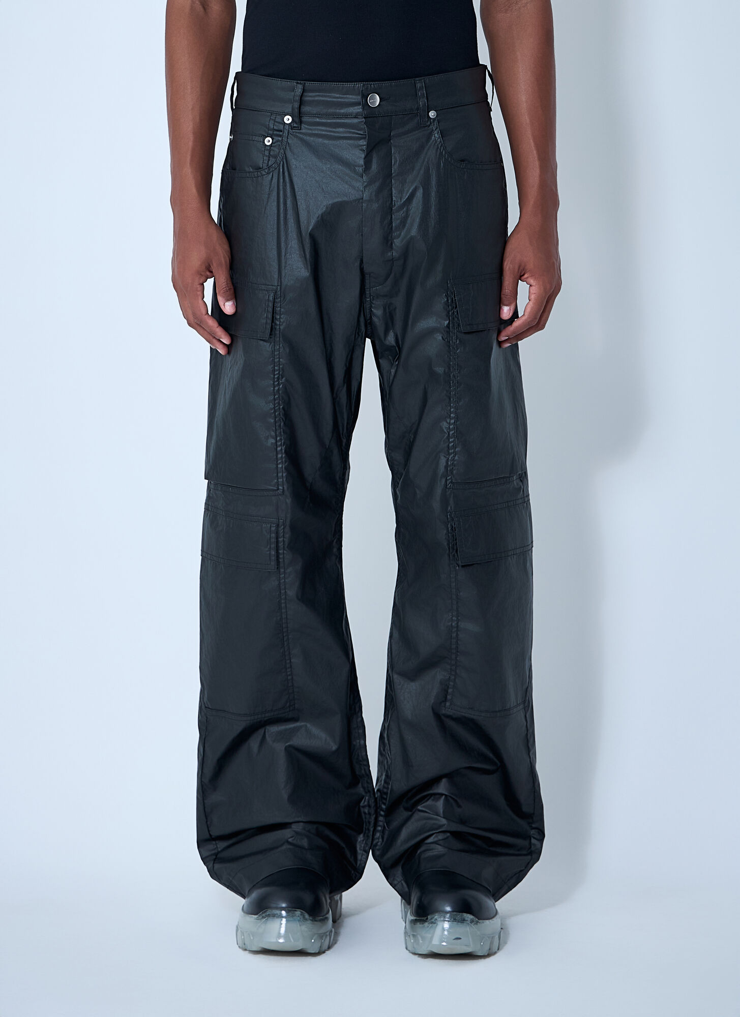 Rick Owens Double Cargo Jeans - Man Jeans Black 31　Rick Owens ダブル カーゴ ジーンズ - マン ジーンズ ブラック 31 Rick