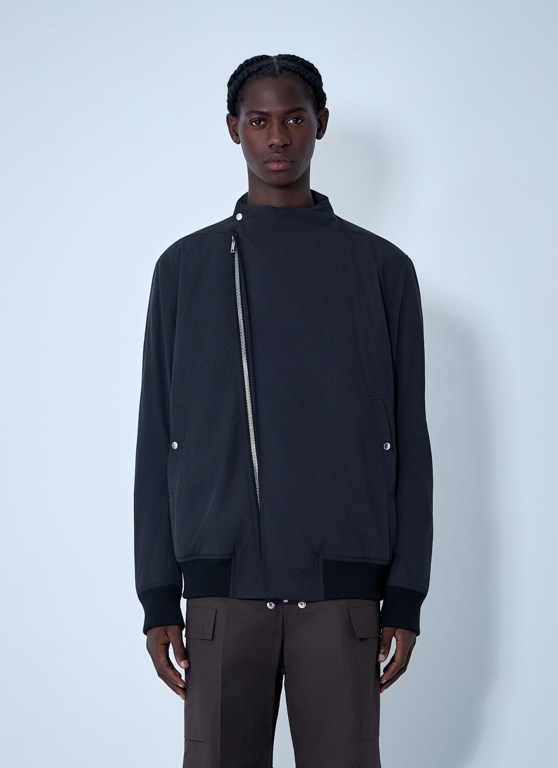 Rick Owens Hollywood Flight Jacket In Black