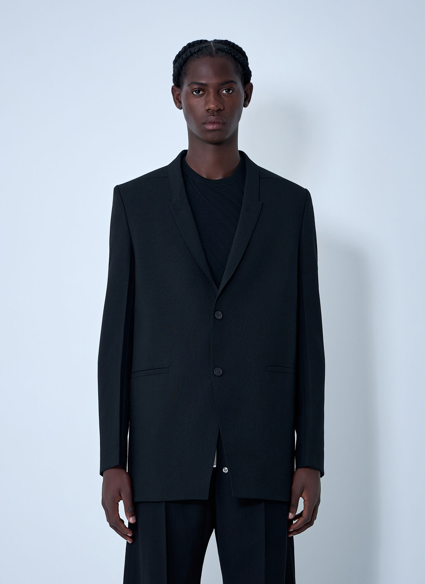 Rick Owens Single-Breasted Blazer - Man Blazers Black Eu - 46 - Immagine 1