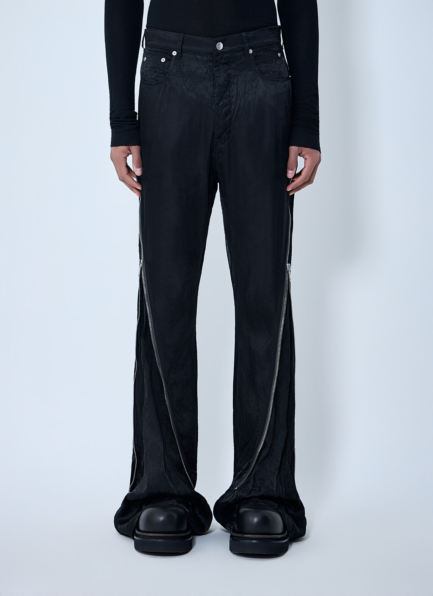 Rick Owens Men's Black Bolan Banana Pants - Man Pants 32