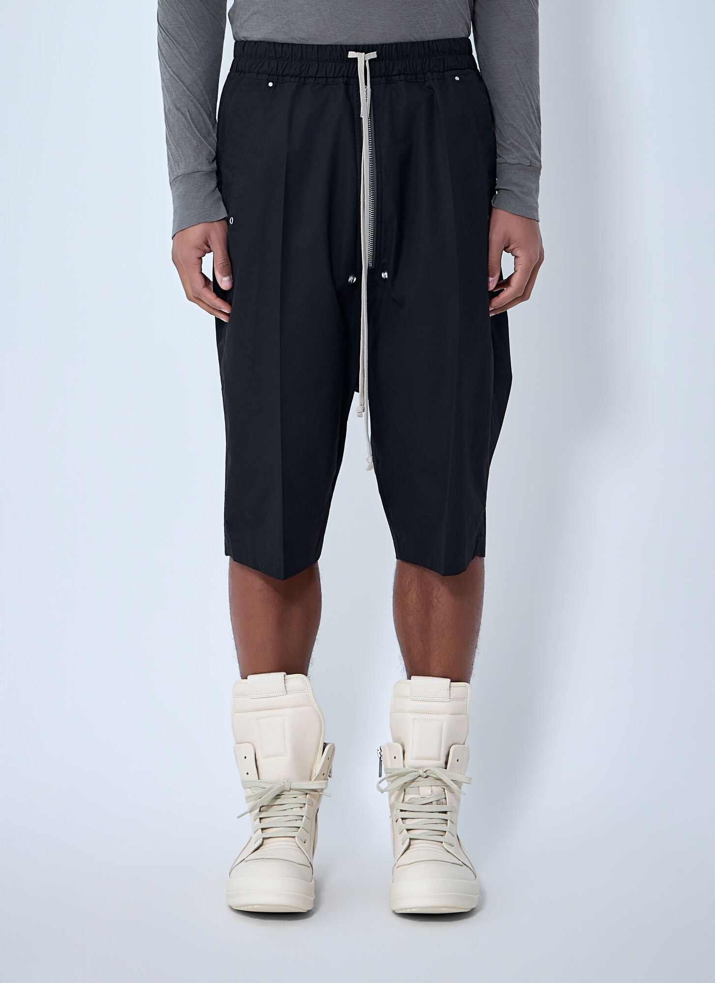 Rick Owens Men's Black Bela Pods Shorts - Man Shorts It - 50
