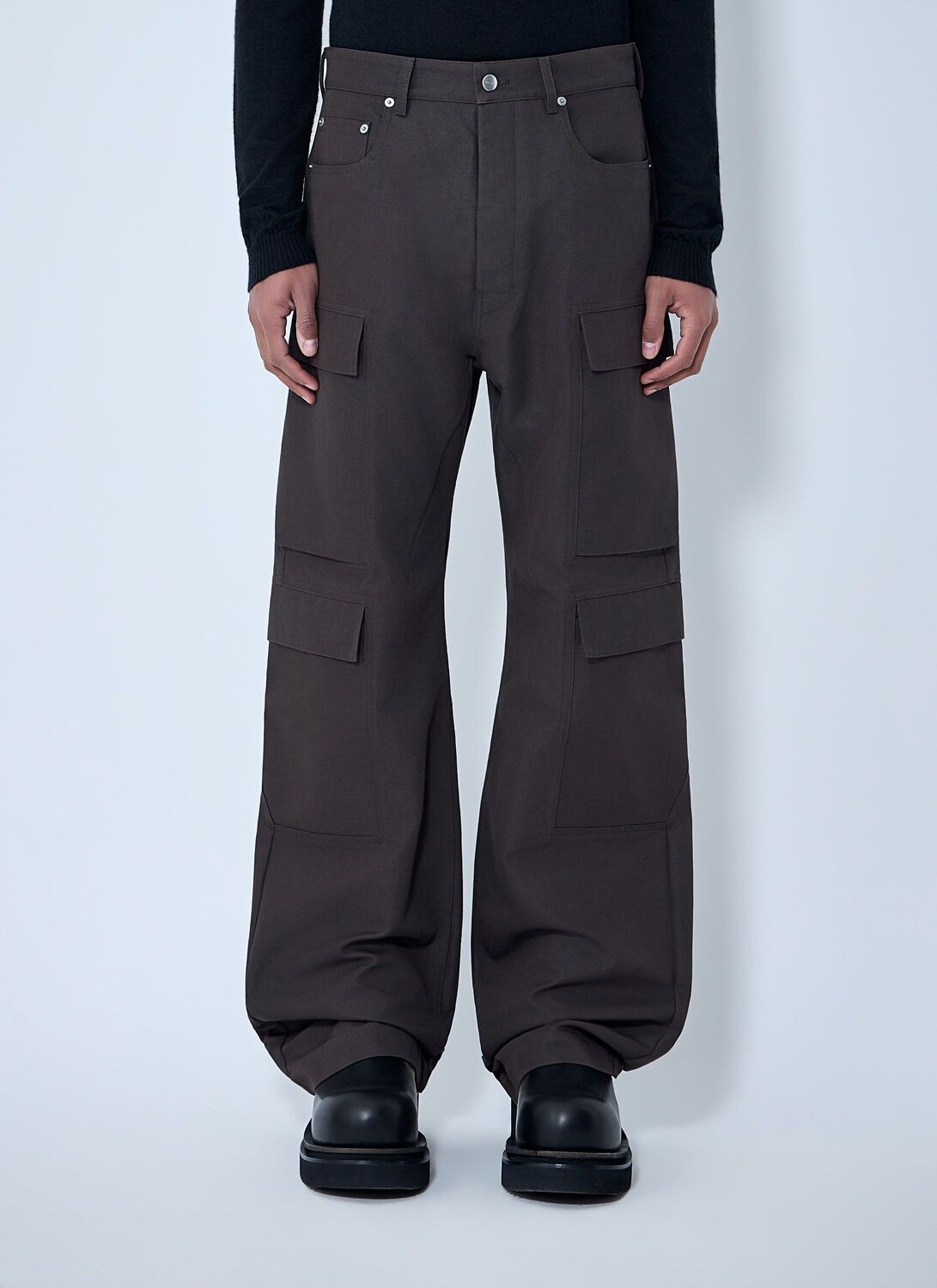 Rick Owens Geth Cargo Pants - Man Pants Grey 28 Rick