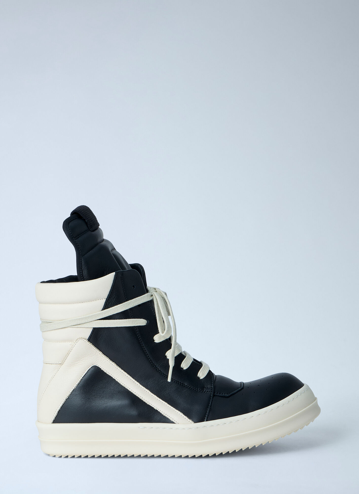 Rick Owens Men's Black Geobasket Sneakers - Man Sneakers Eu - 43