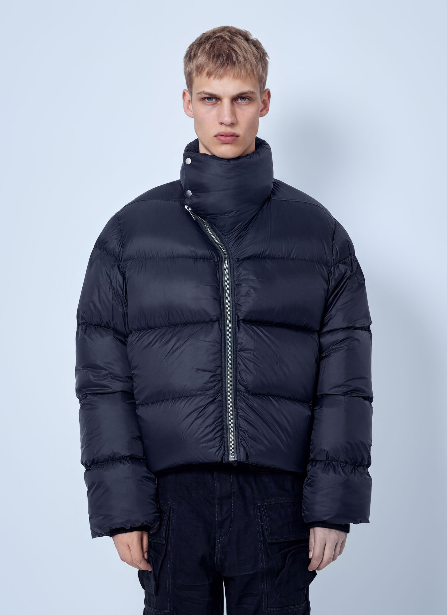Rick Owens , Down Jackets, Male, Black, Xl, Turtle Quilted Jacket - Image 2