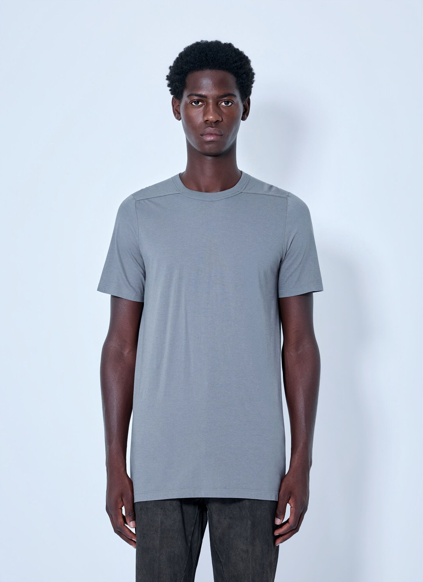 Rick Owens Men's Grey Level T-Shirt - Man T-Shirts Xxl