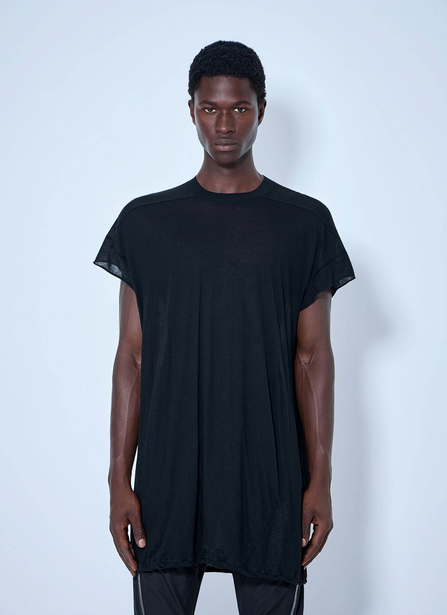 Rick Owens Men's Black Jumbo Short Sleeve T-Shirt - Man T-Shirts Xl