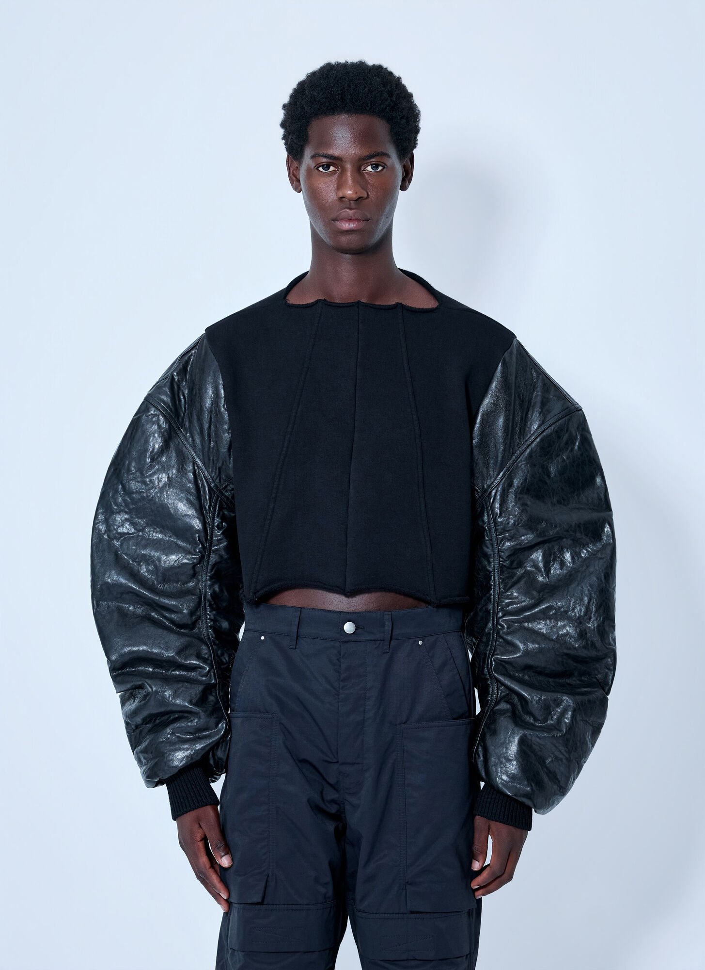 Rick Owens Men's Black Secchia Top - Man Tops S