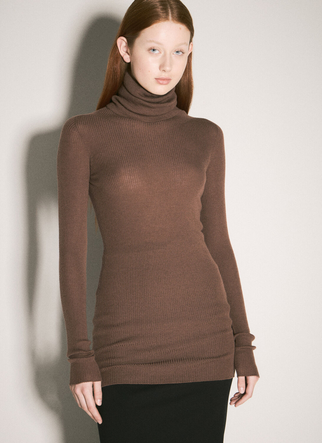 Rick Owens Women Wool Sweater In Brown