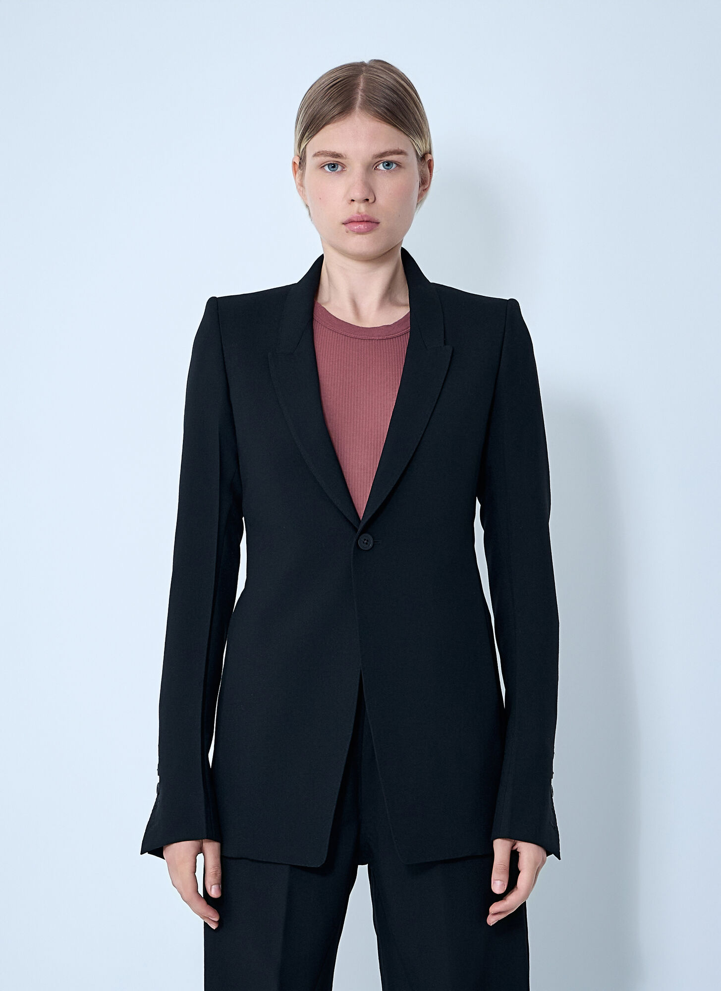 Rick Owens Rick Owens Extreme Soft Single-breasted Blazer - Woman Blazers Black It - 44　Rick Owens エクストリーム ソフト シングルブレスト ブレザー - 女性ブレ