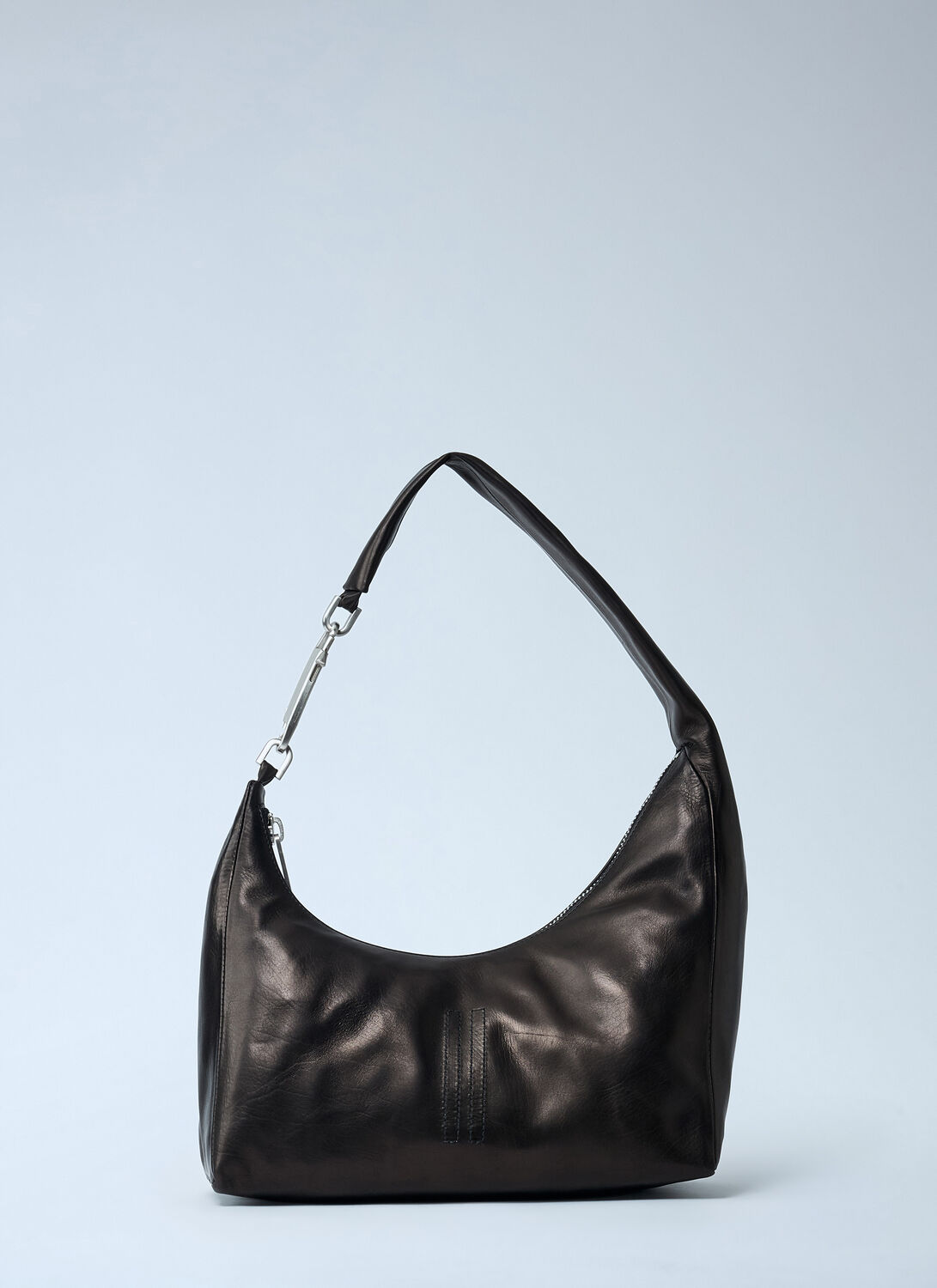 Rick Owens Small Gemini Shoulder Bag In Black