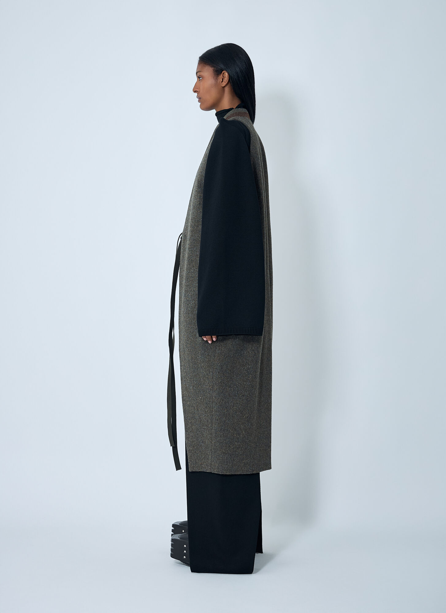  Rick Owens Rick Owens Wool Draped Waistcoat - Frau Mäntel Grey It - 40 