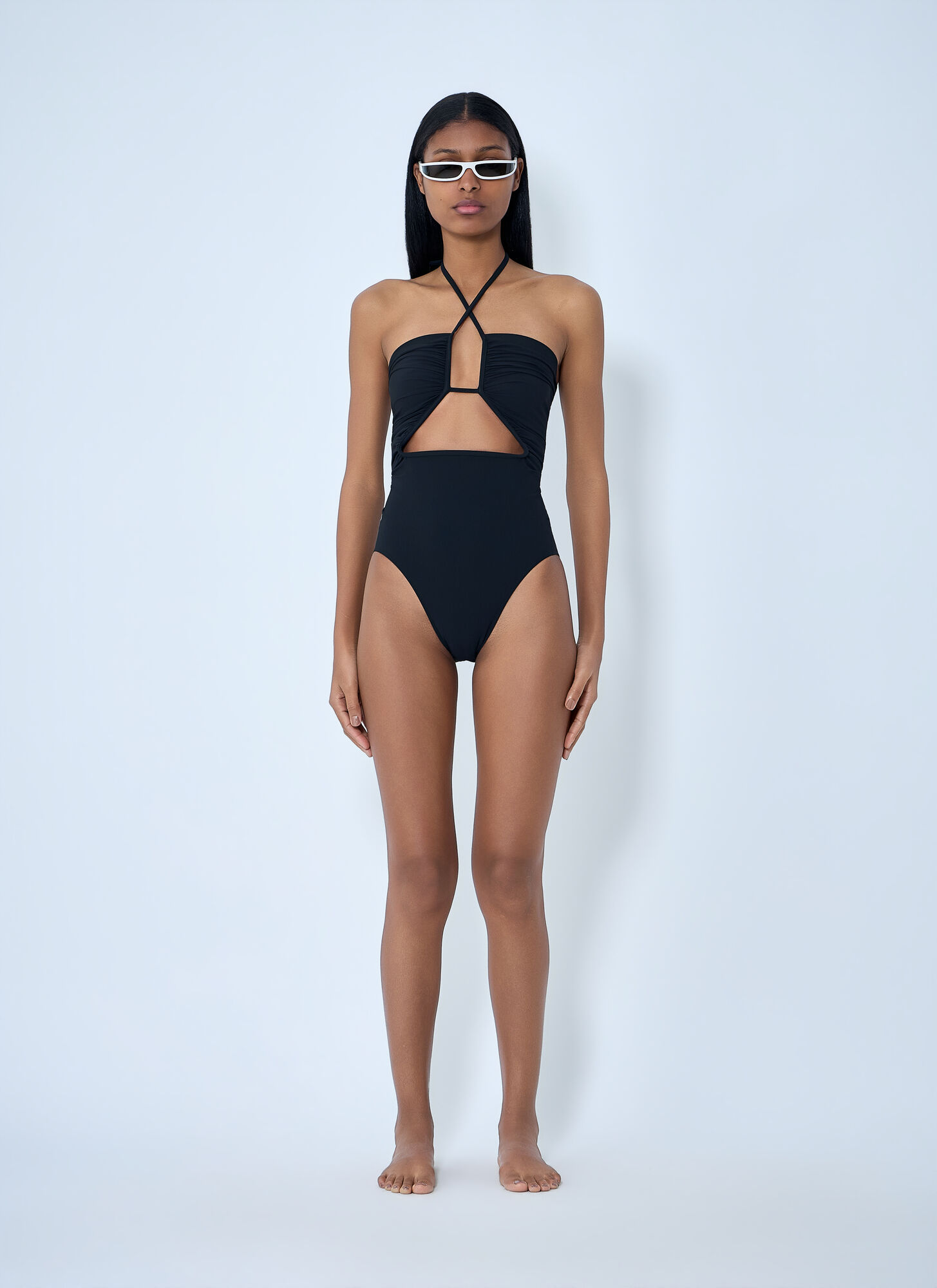  Rick Owens Rick Owens Prong Swimsuit - Frau Bademode Black It - 40 