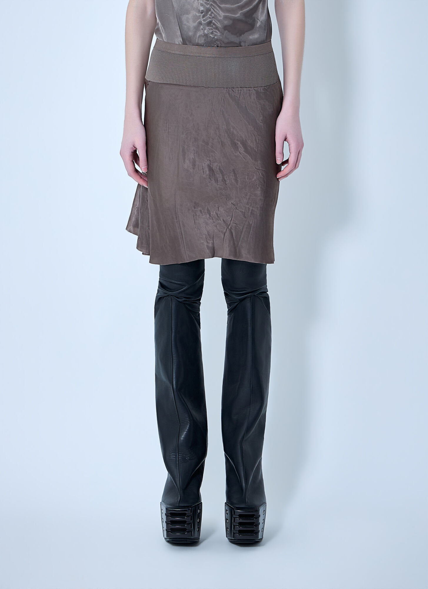 Rick Owens Women's Grey A Line Bias Skirt - Woman Skirts It - 40