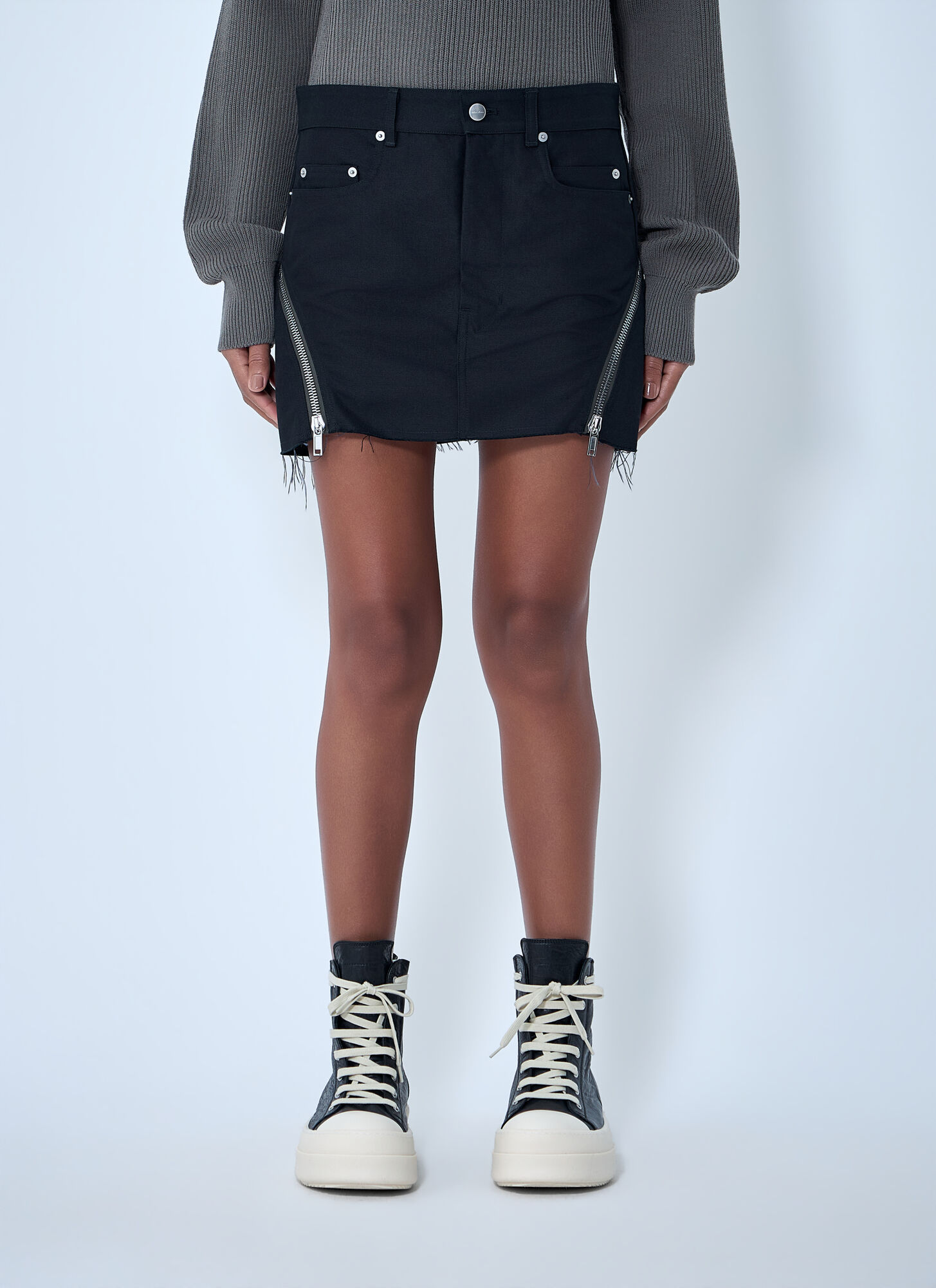 Rick Owens Women's Black Bolan Banana Skirt - Woman Skirts It - 44