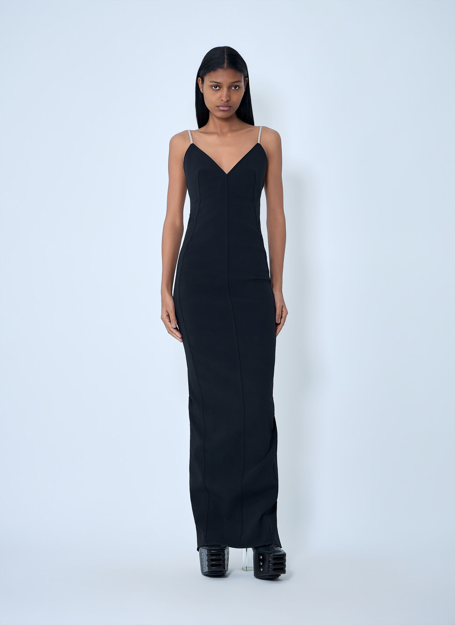  Rick Owens Rick Owens Spaghetti Strap Column Dress - Frau Kleider Black It - 40 