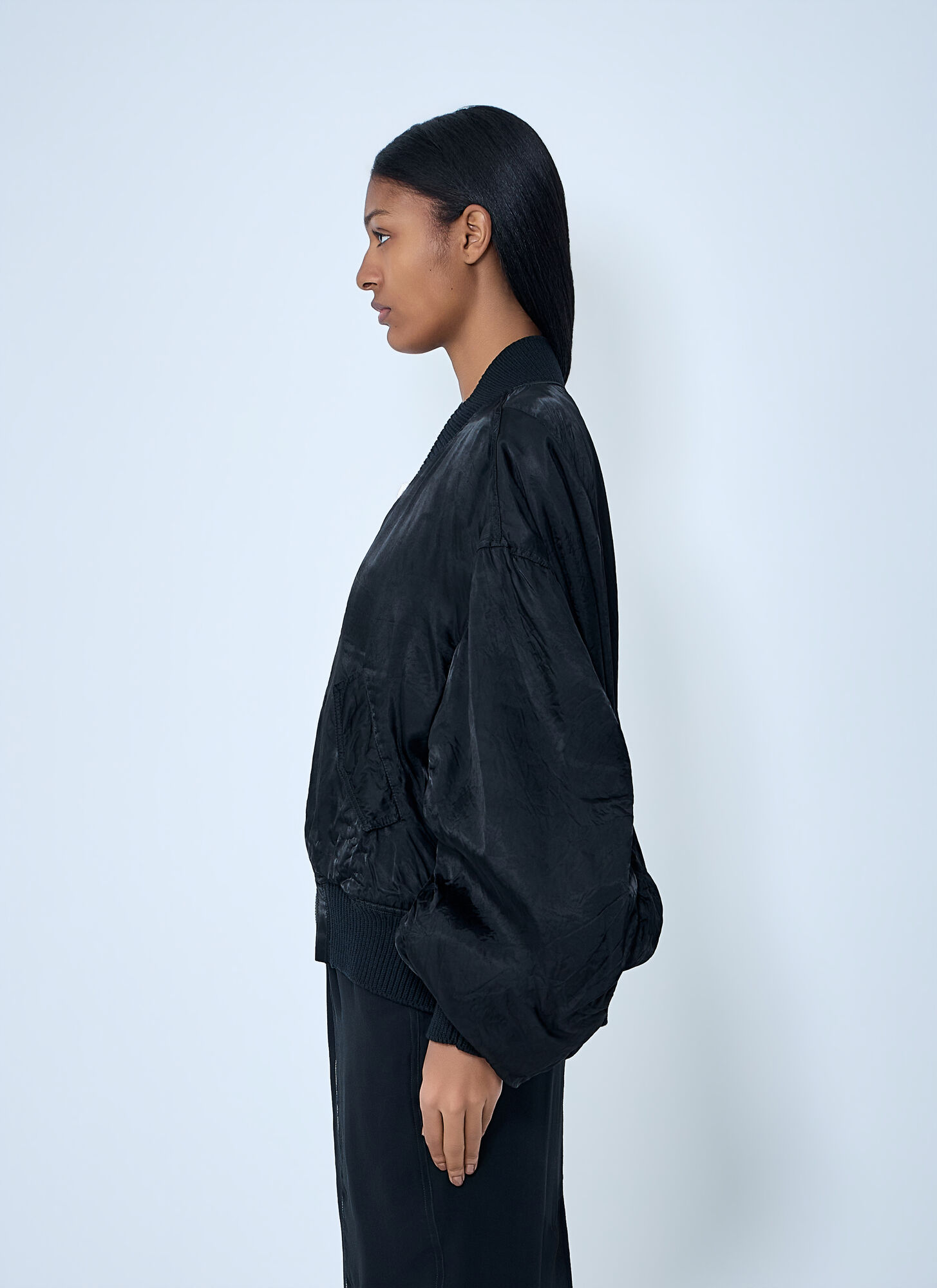  Rick Owens Rick Owens Oversized Bomber Jacket - Frau Jacken Black It - 42 