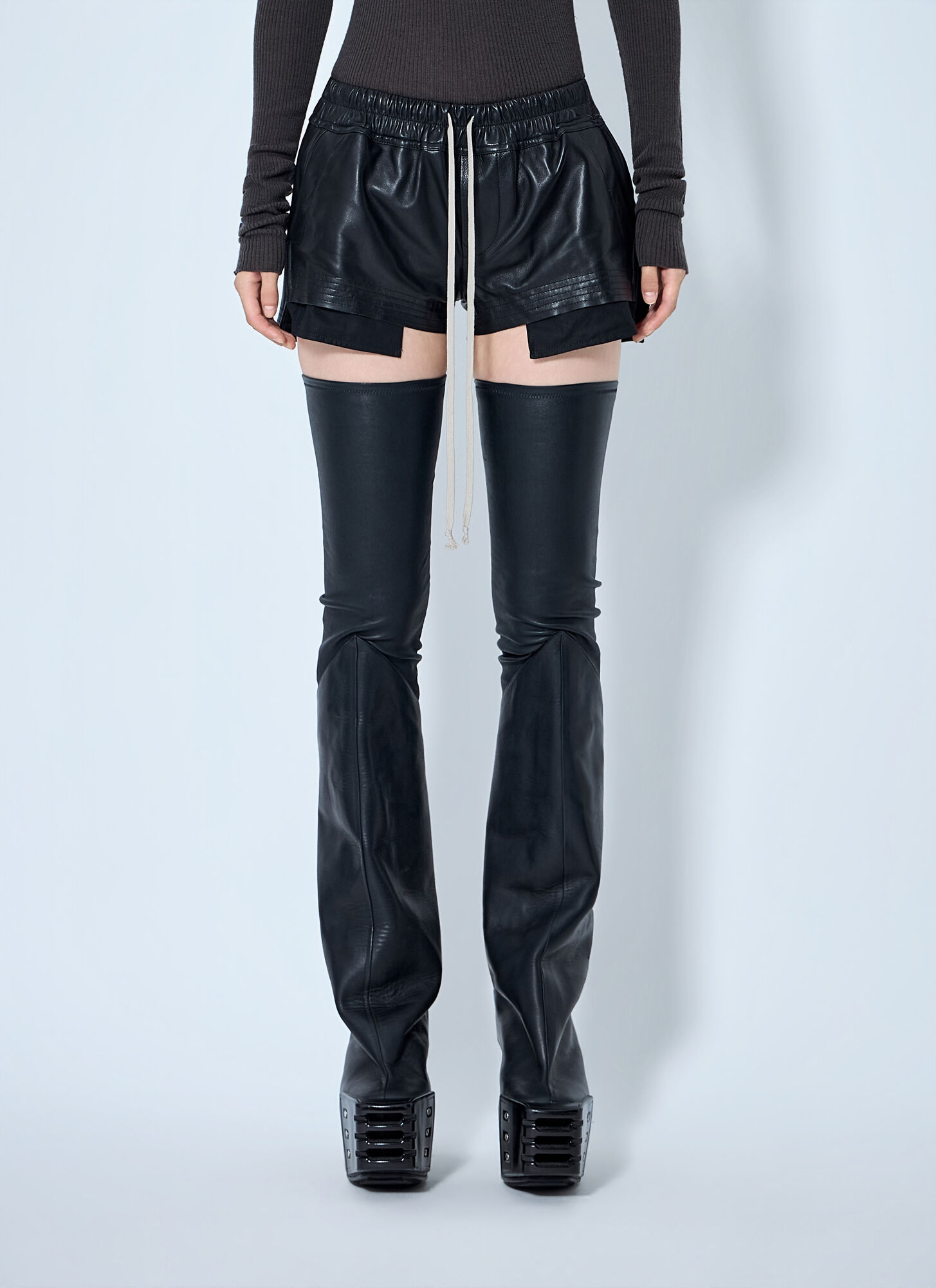 Rick Owens Women's Black Fog Boxers - Woman Shorts It - 40