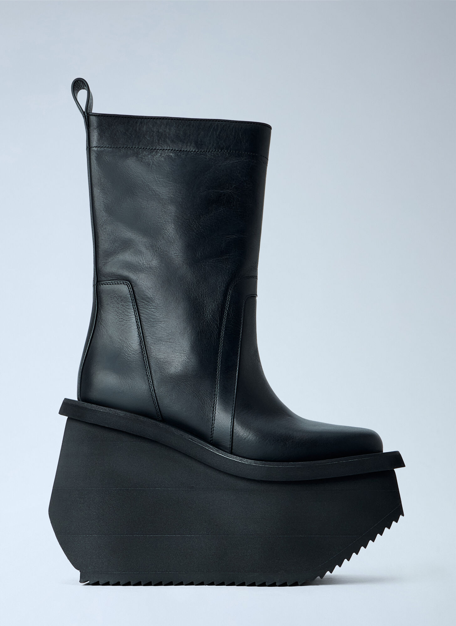 Rick Owens Women's Black Factory Leather Boots - Woman Boots Eu - 37