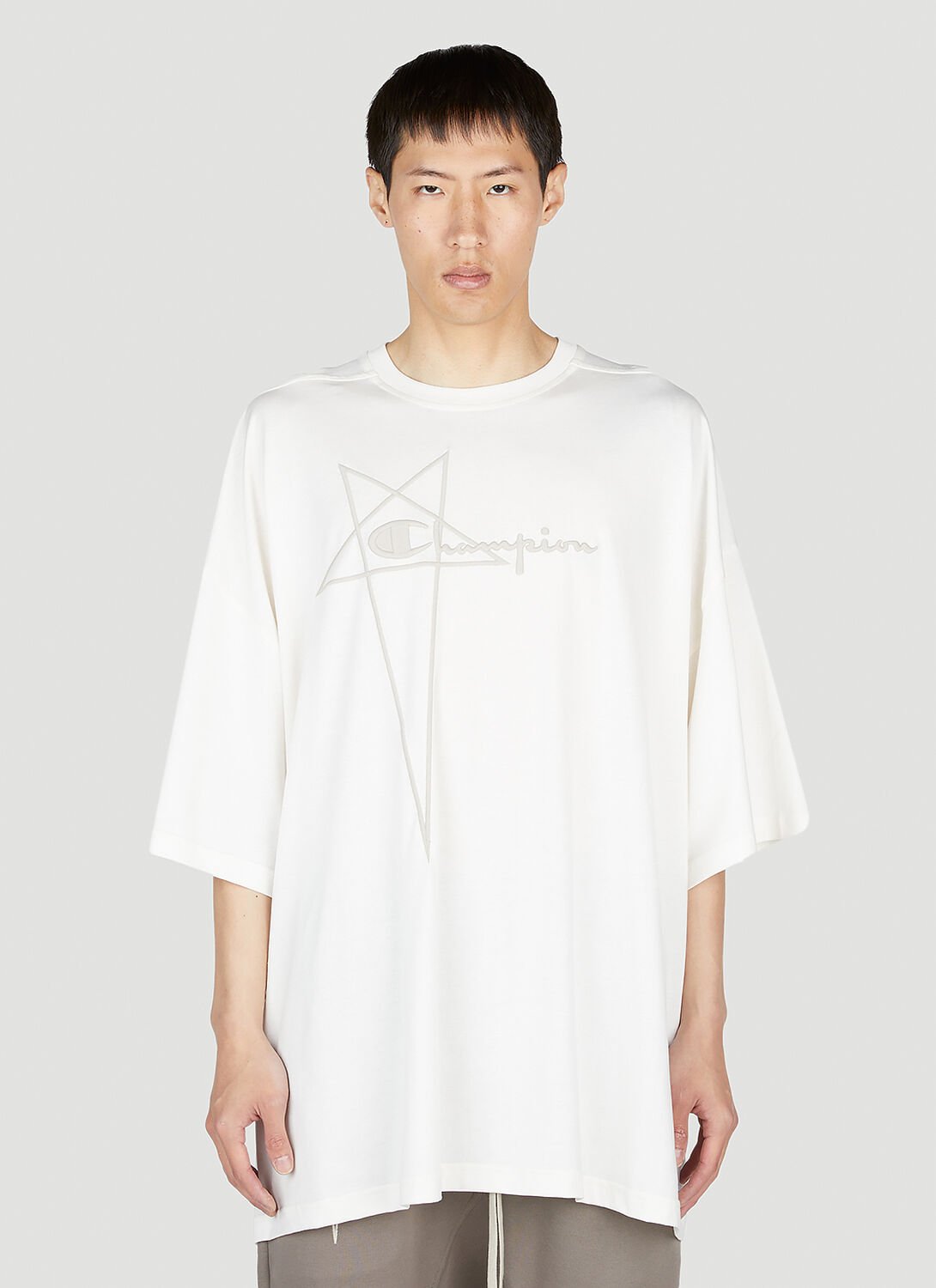 Shop Rick Owens X Champion Tommy T-shirt In White
