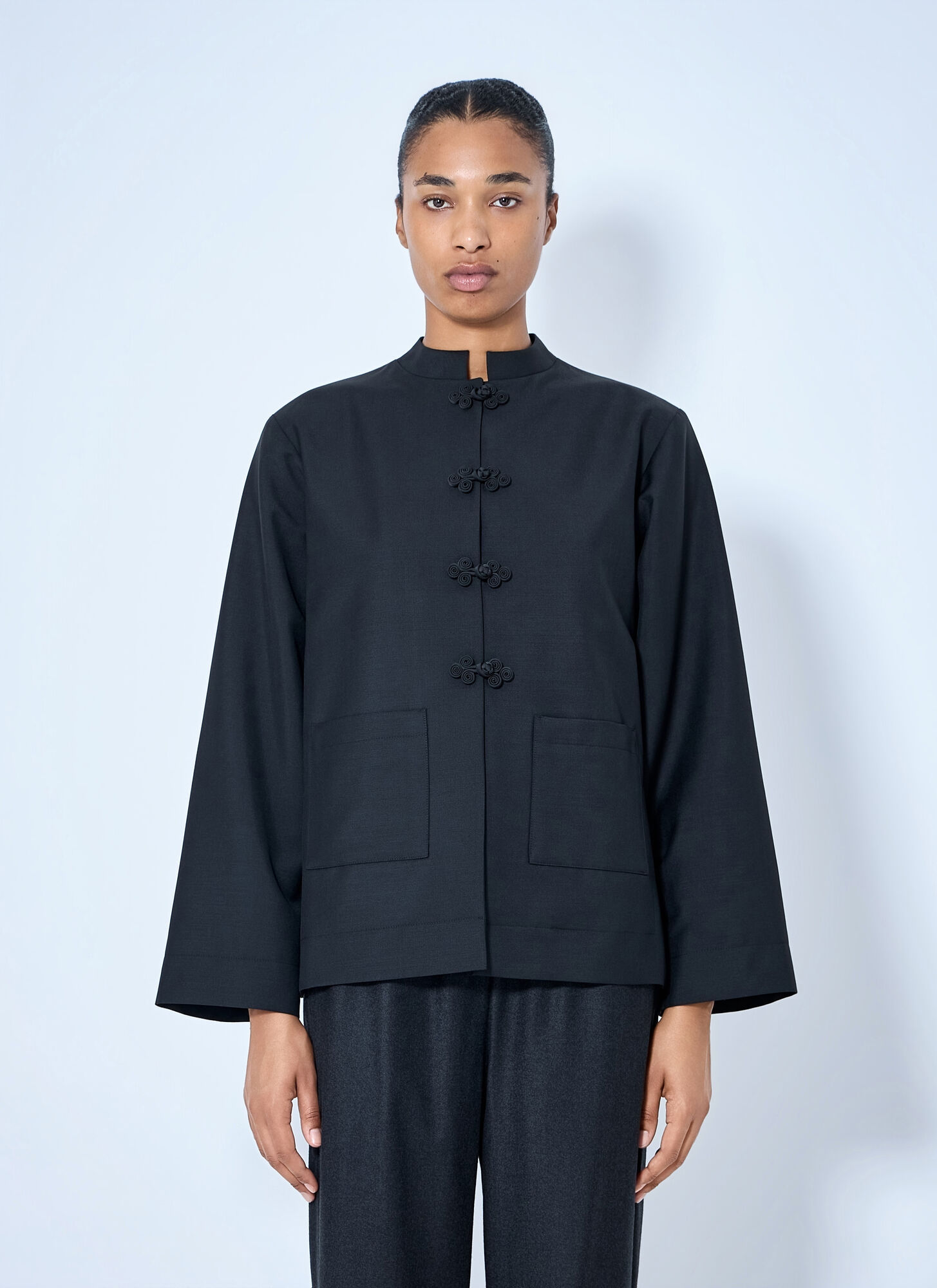 Róhe , Light Jackets, Female, Black, S, Pankou Closure Jacket - Image 2