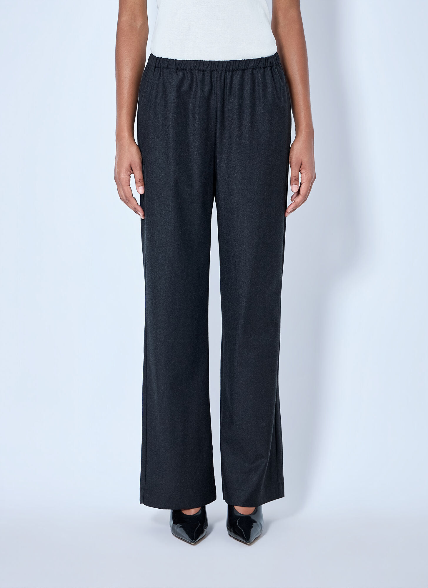 Róhe Women's Black Relaxed Fit Trousers - Woman Pants Fr - 38