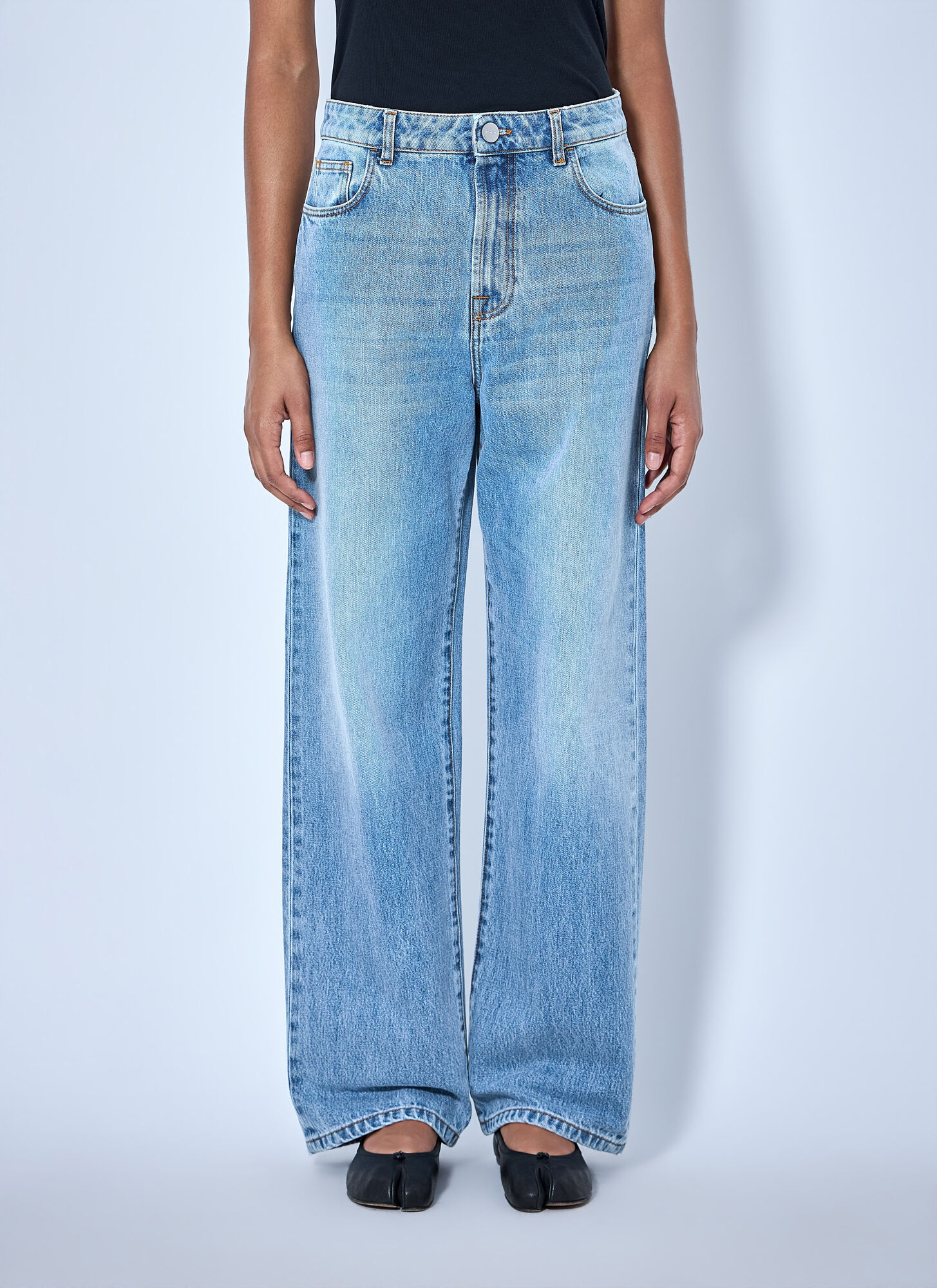 Róhe Women's Blue Bruun - Signature Baggy Denim - Woman Jeans Fr - 36