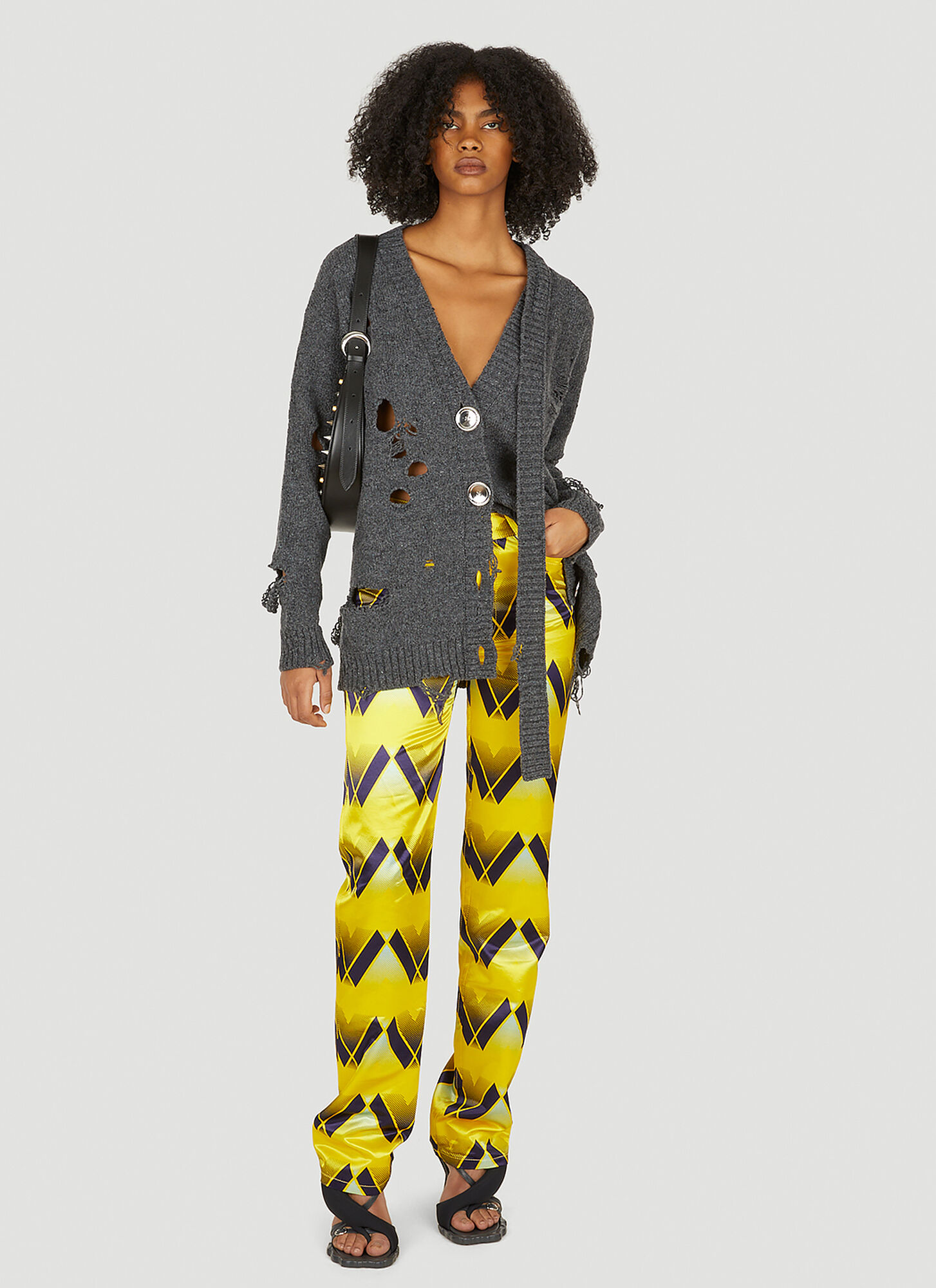  Meryll Rogge Meryll Rogge Graphic Print Pants - Frau Hosen Yellow Fr - 34 